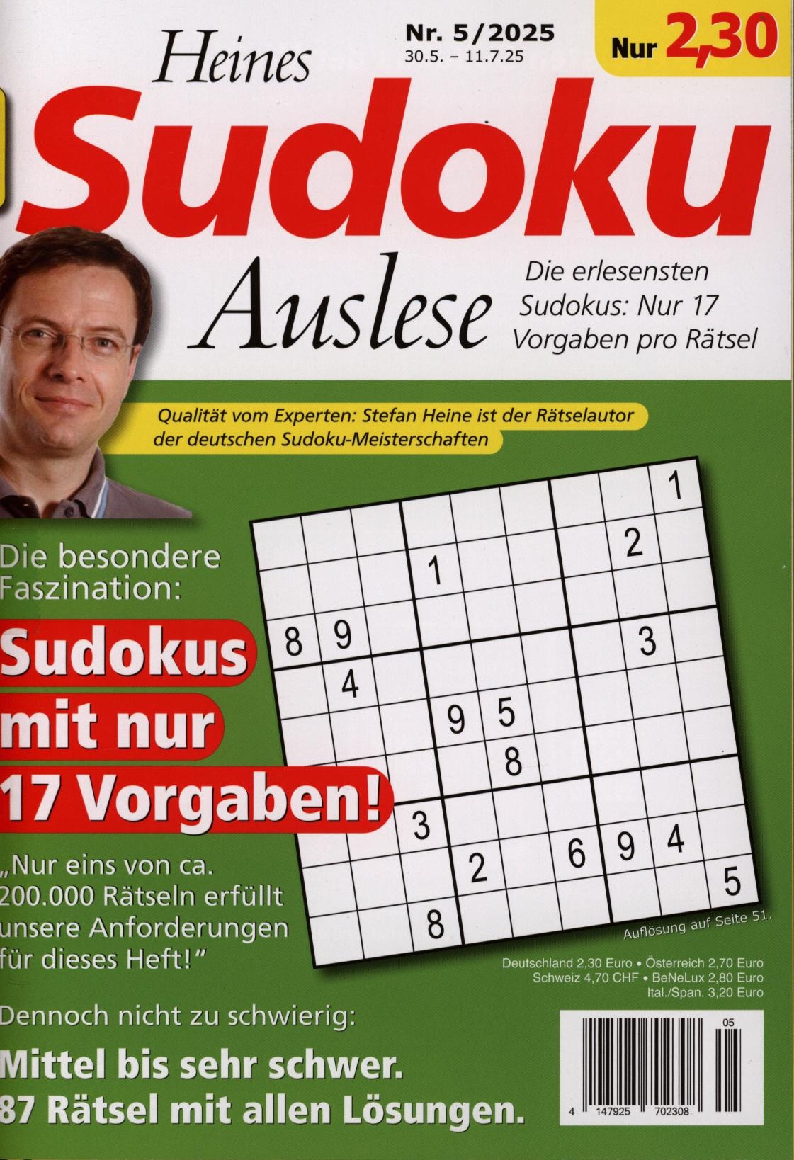 HEINES SUDOKU AUSLESE 5/2025