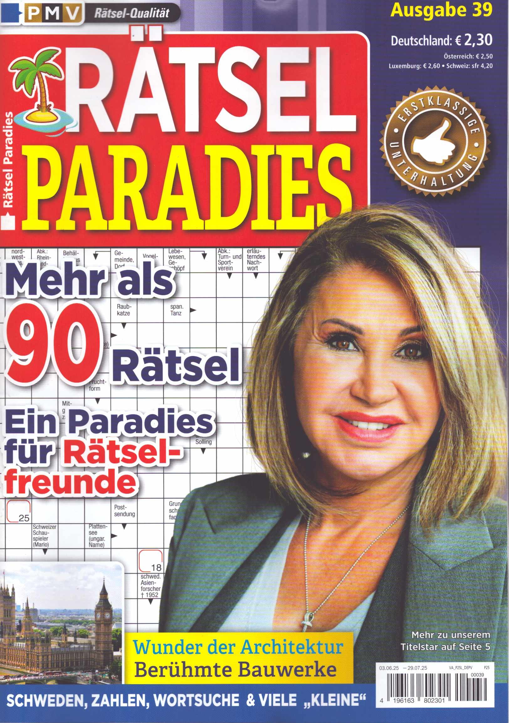 Rätsel Paradies 39/2025