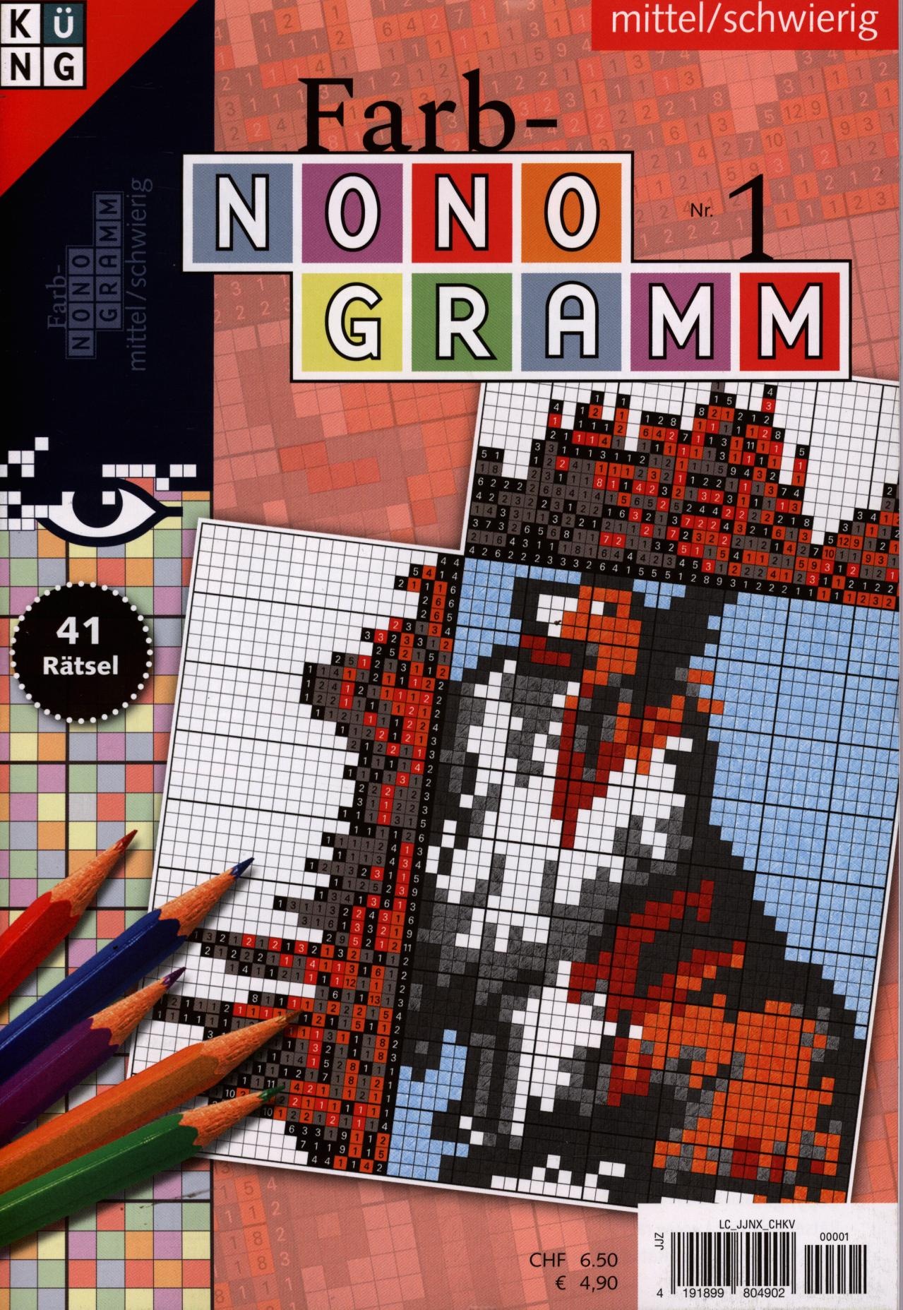 Farb-Nonogramm 1/2025