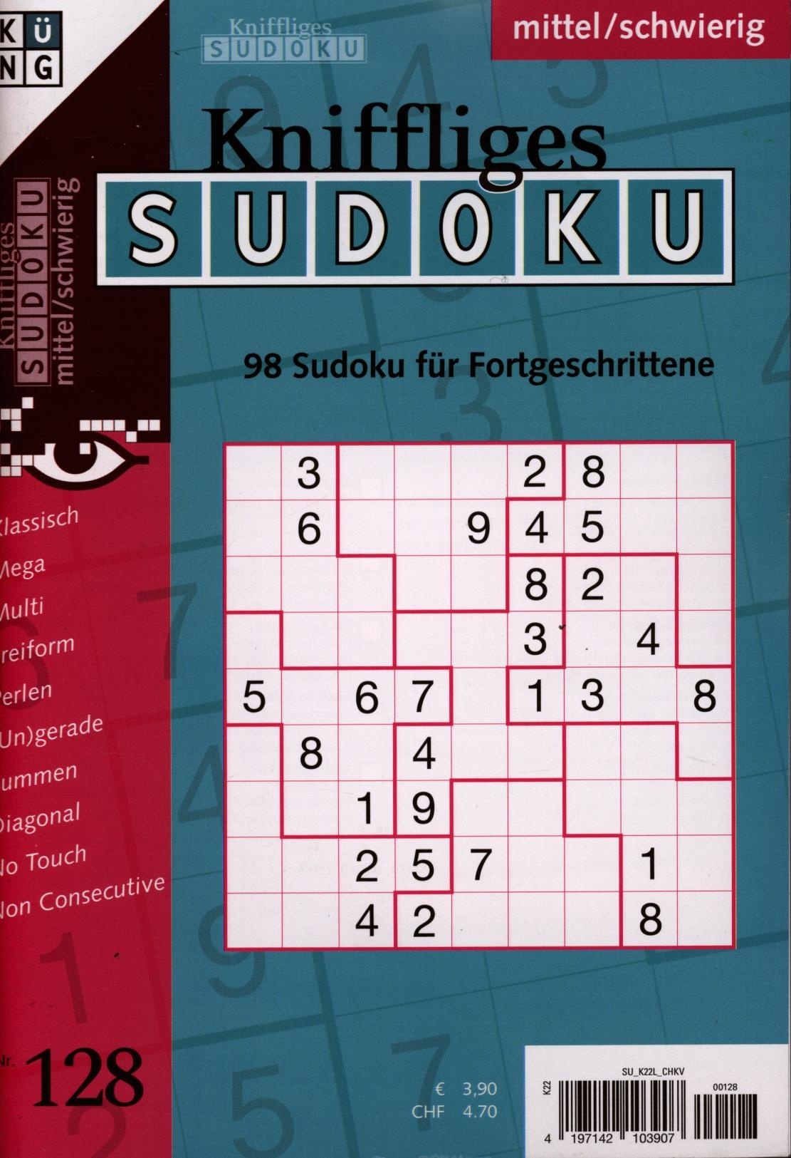 Kniffliges Sudoku 128/2026