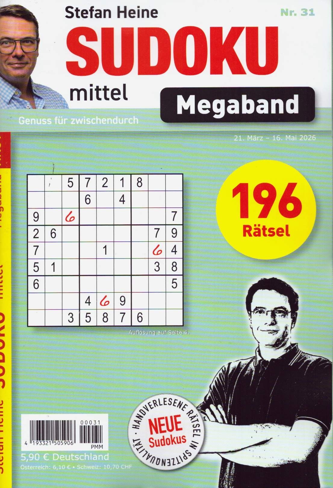 Sudoku mittel MEGABAND 31/2026