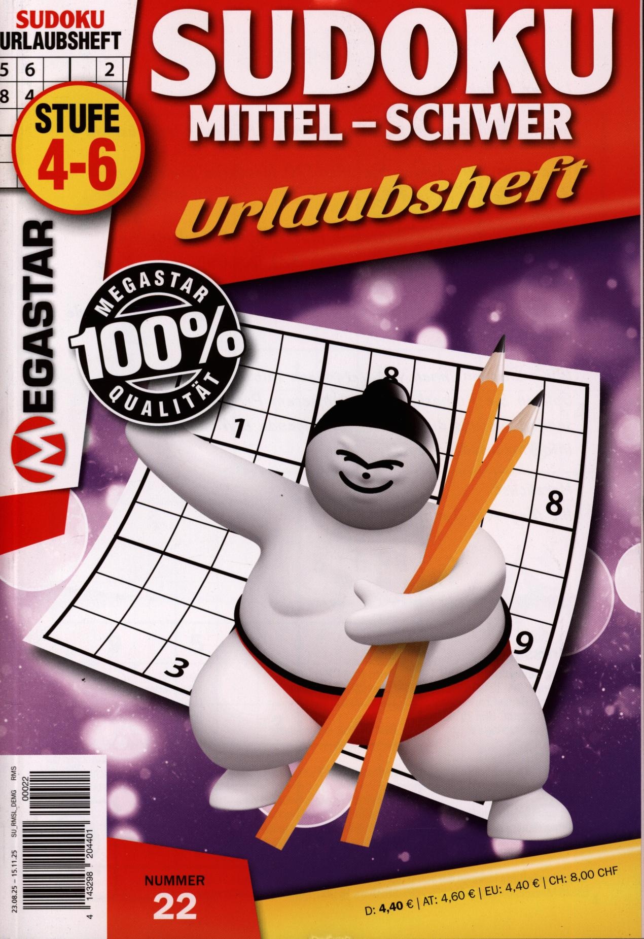 Megastar Sudoku Mittel-Schwer 22/2025