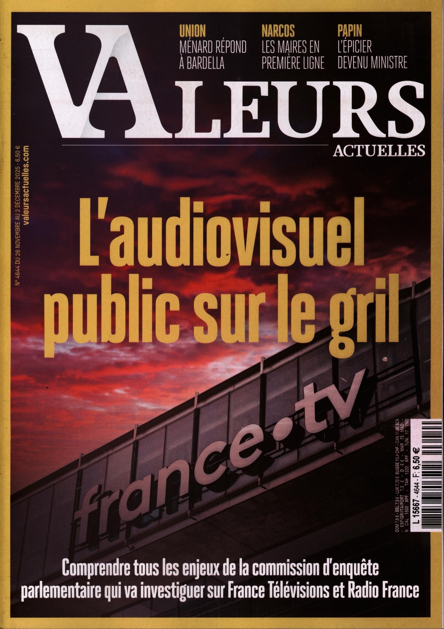 VALEURS ACTUELLES 4644/2025