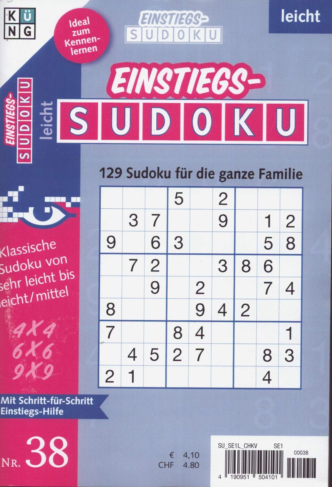 Einstiegs Sudoku 38/2026