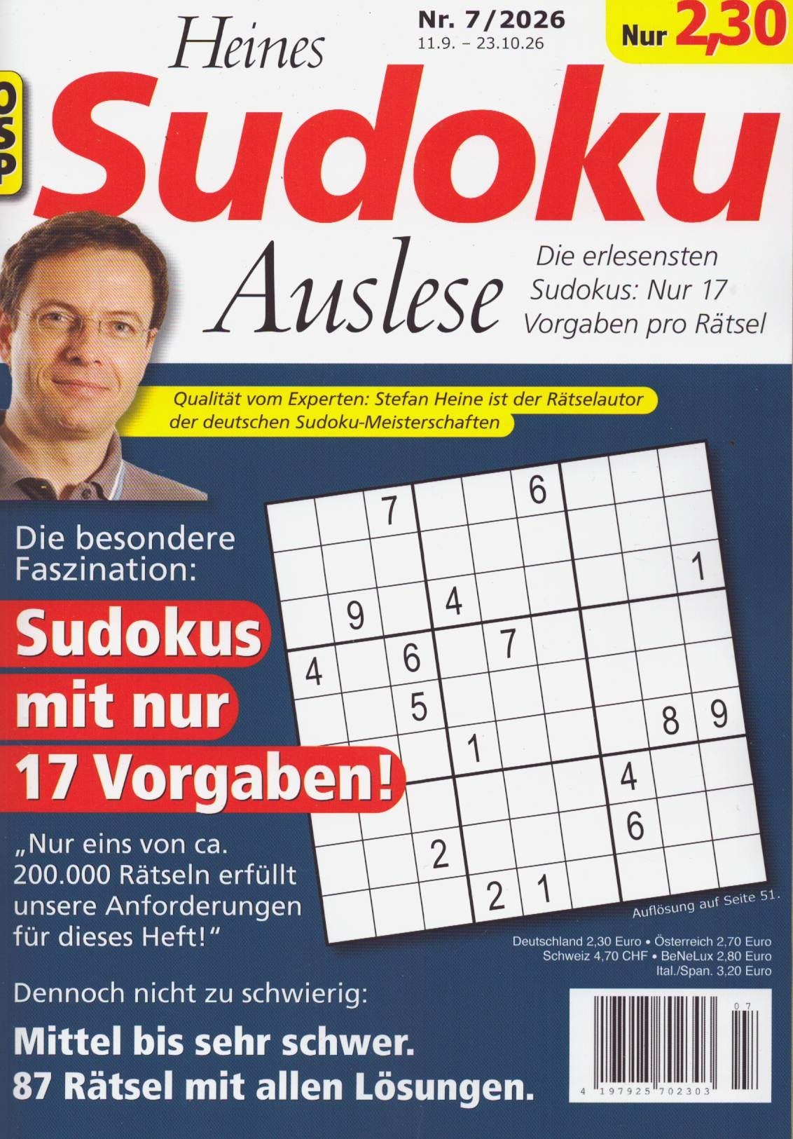 HEINES SUDOKU AUSLESE 7/2026