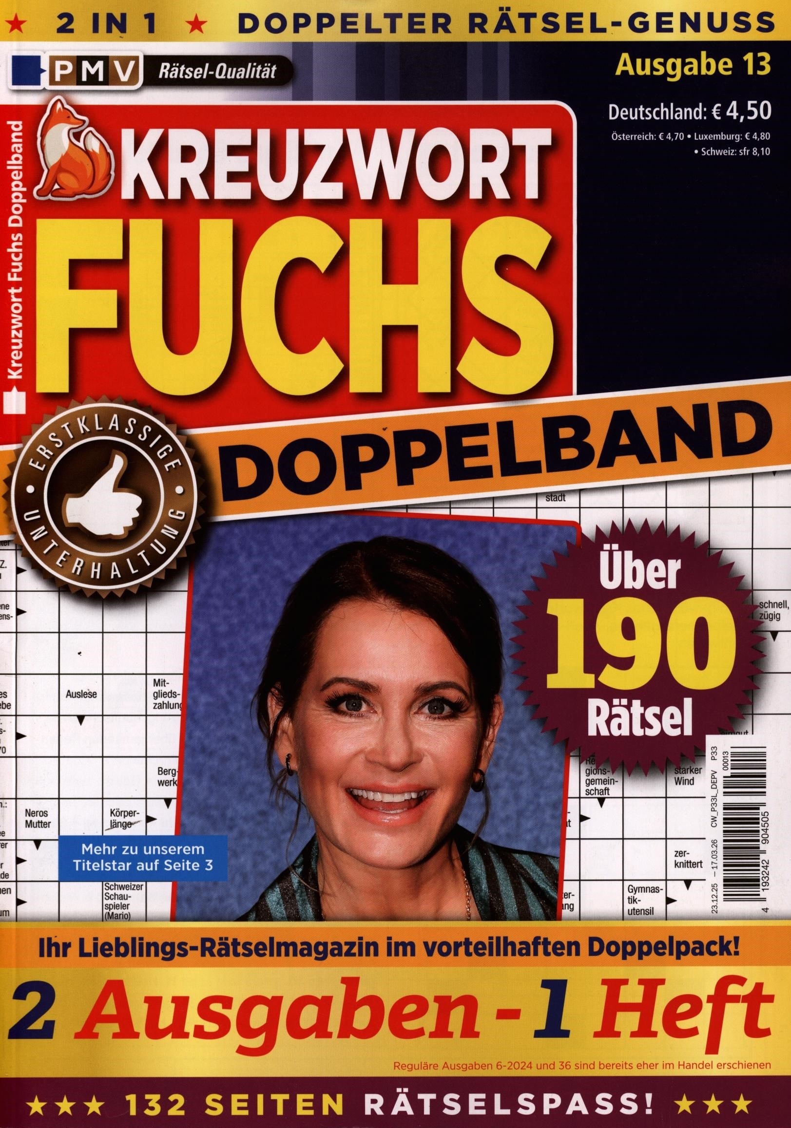 Kreuzwort Fuchs Doppelband 13/2026