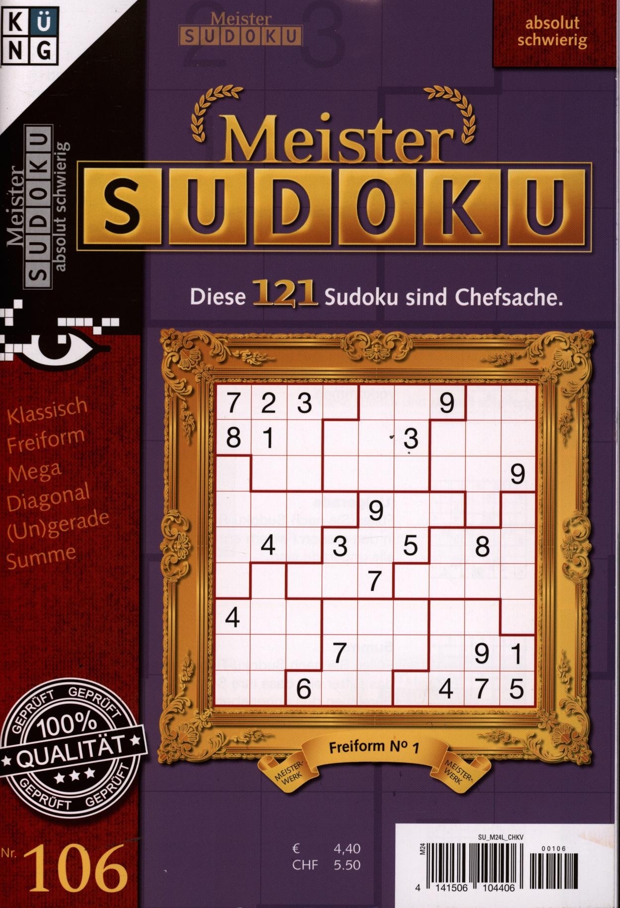 Meister Sudoku 106/2025