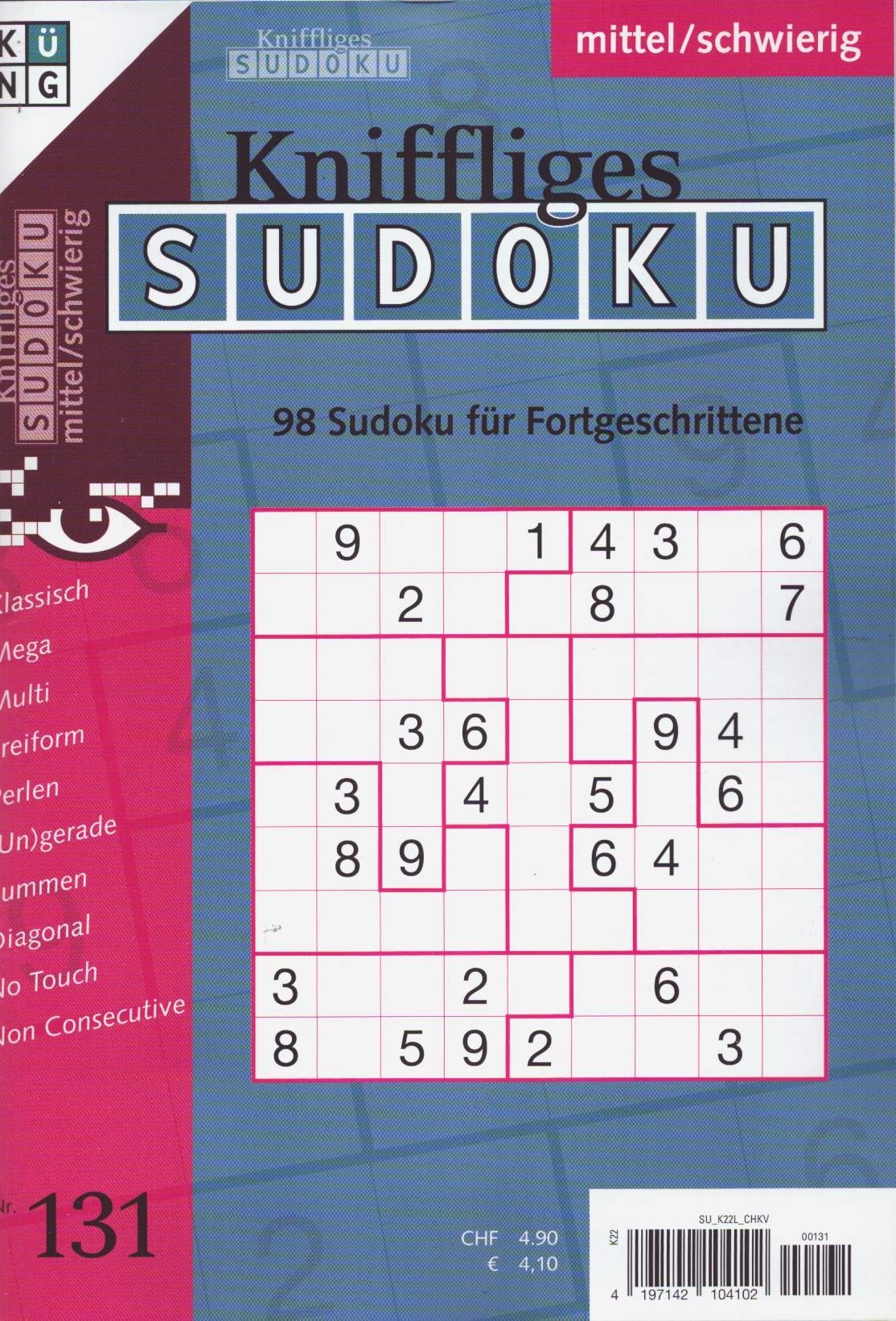 Kniffliges Sudoku 131/2026