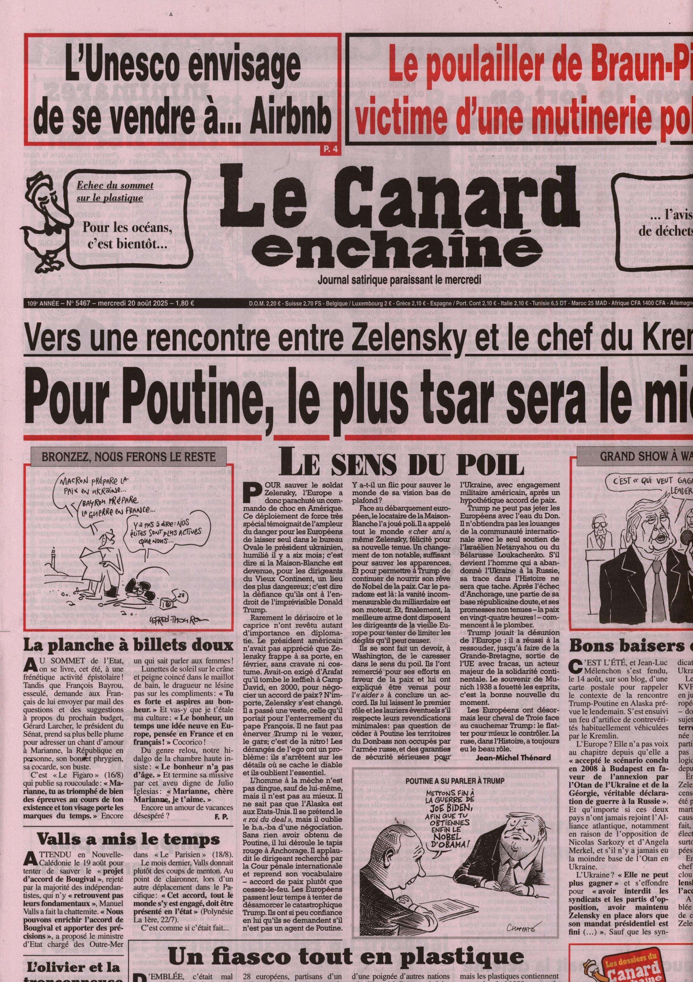 Le Canard enchaîné 5467/2025