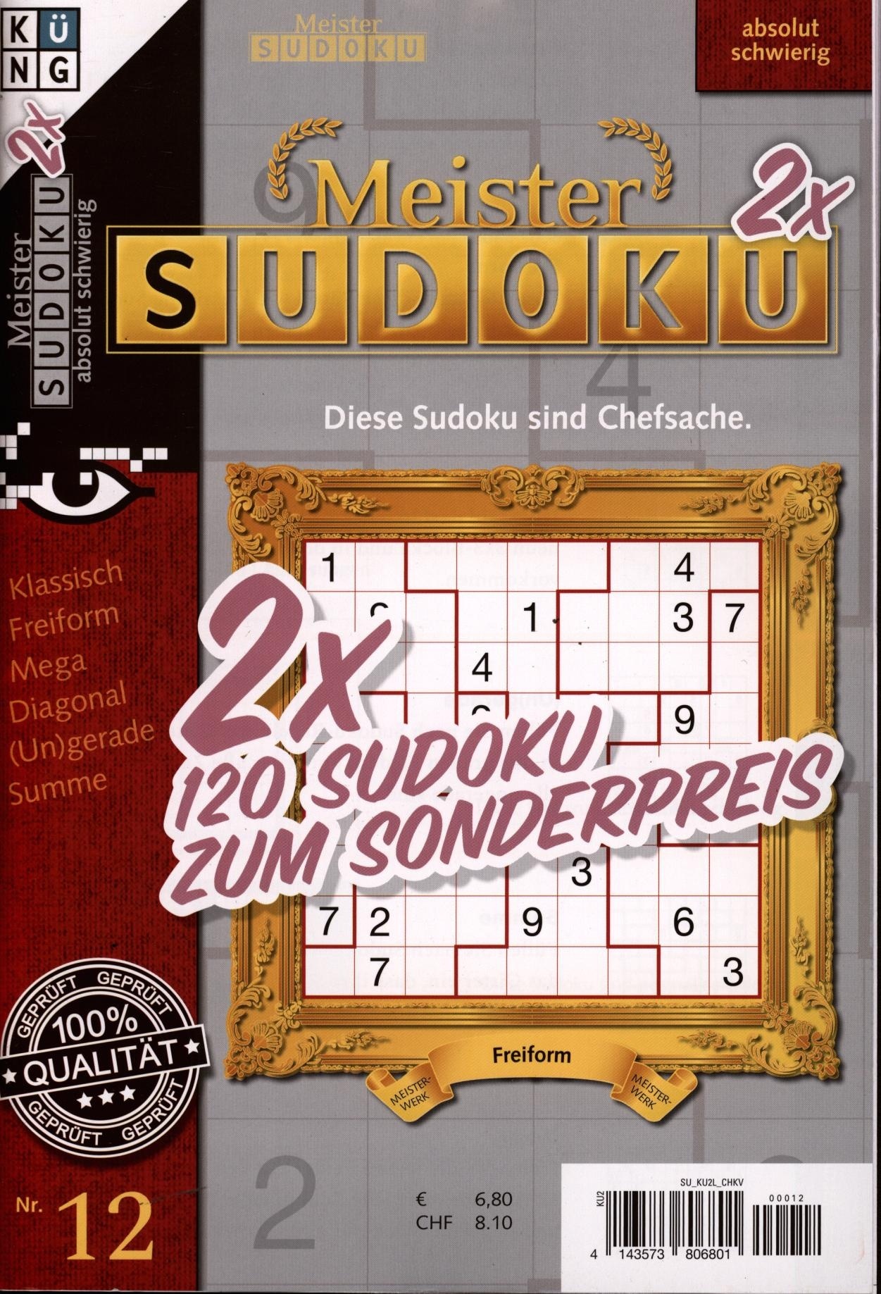 Meister Sudoku 2x Book 12/2025