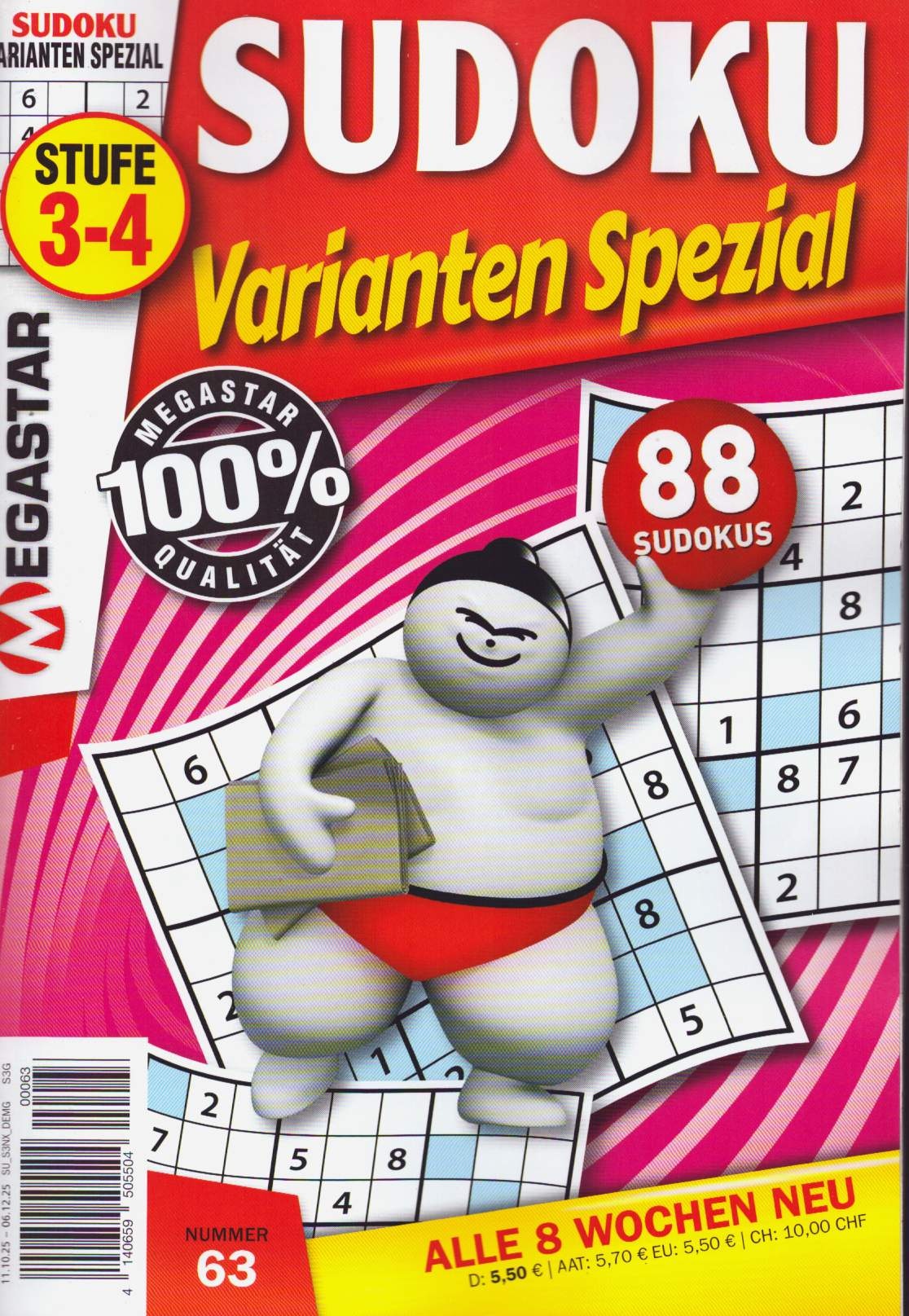 Sudoku Varianten Spezial 63/2025