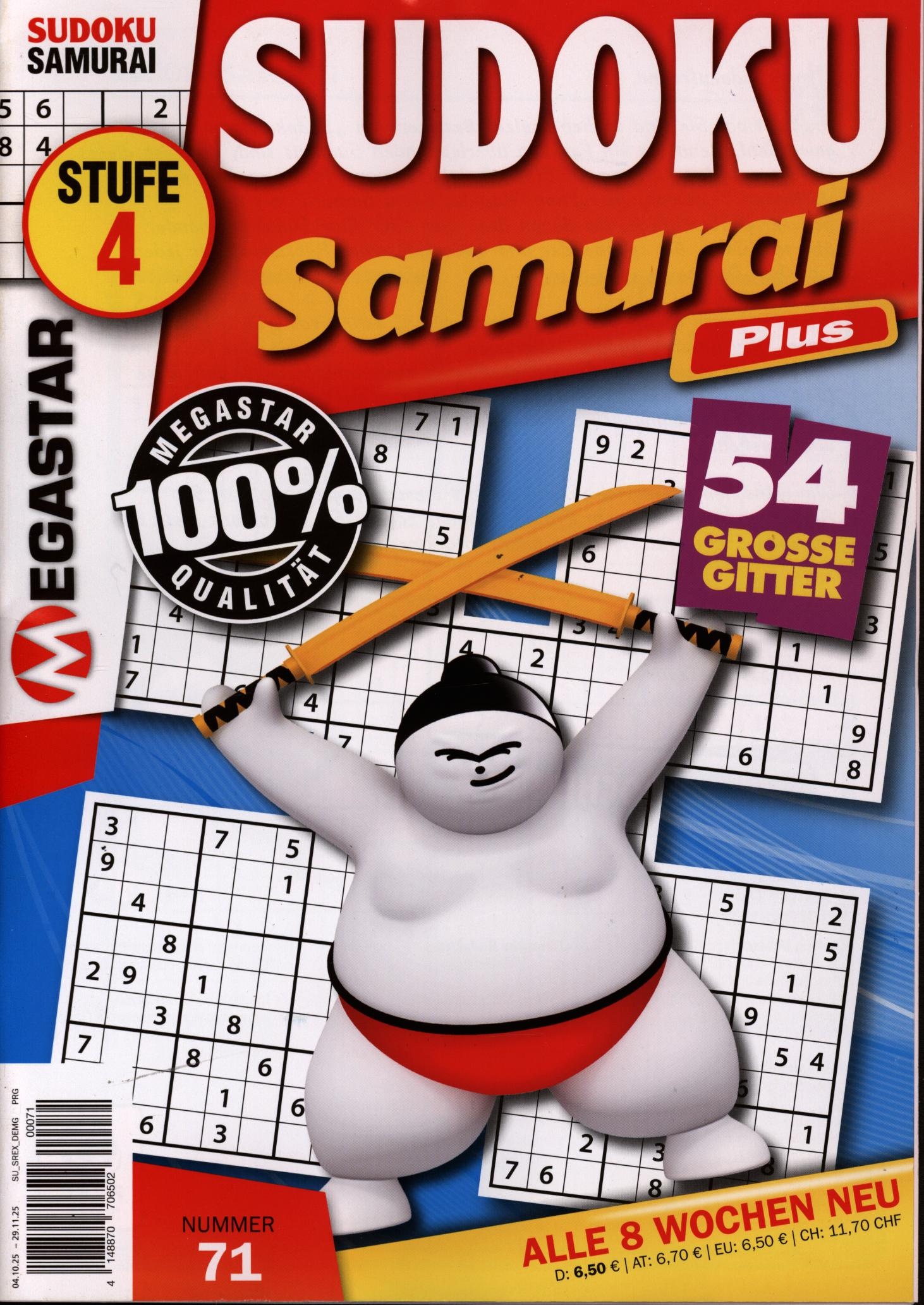 Sudoku Samurai Plus 71/2025