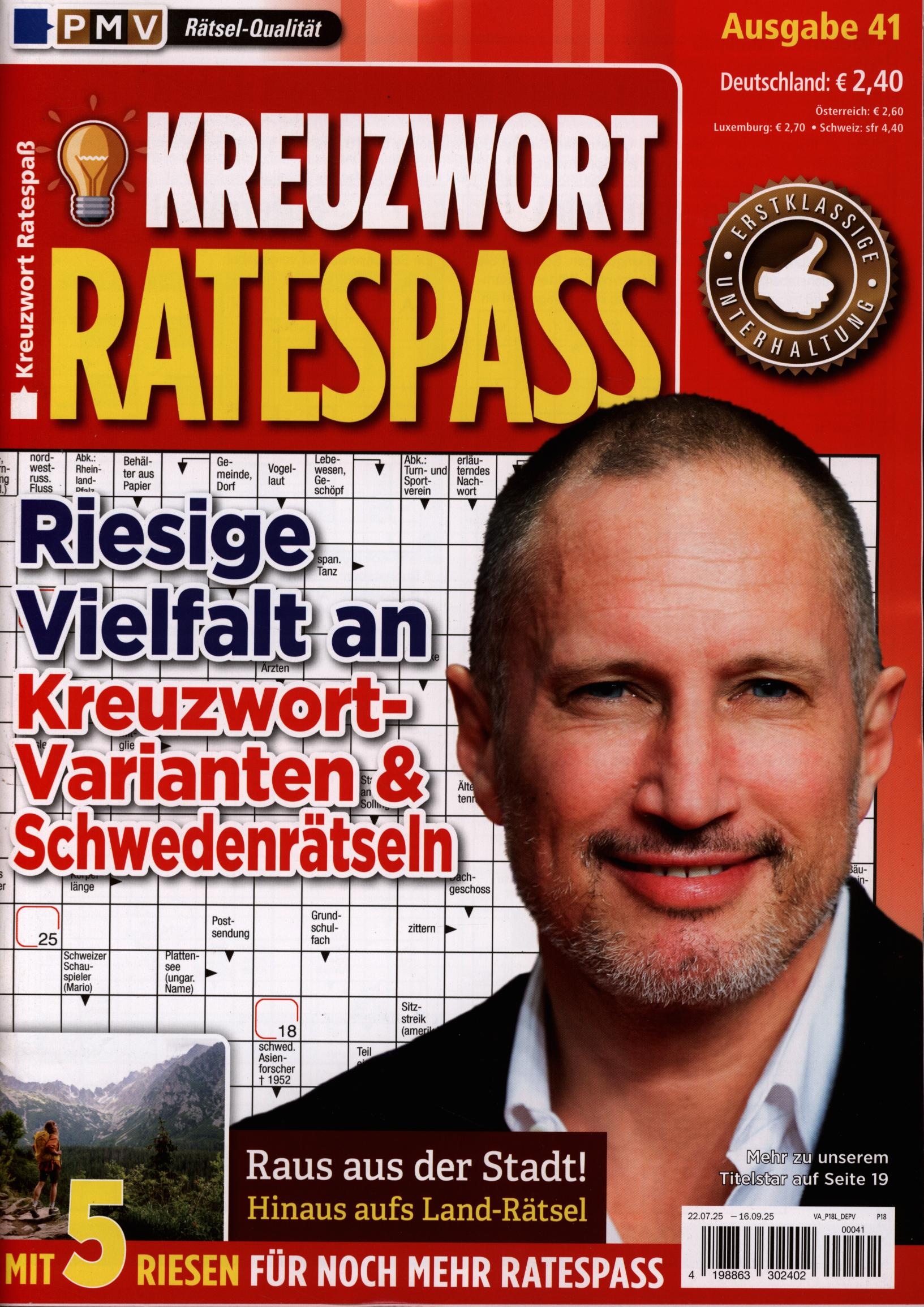 Kreuzwort Ratespaß 41/2025