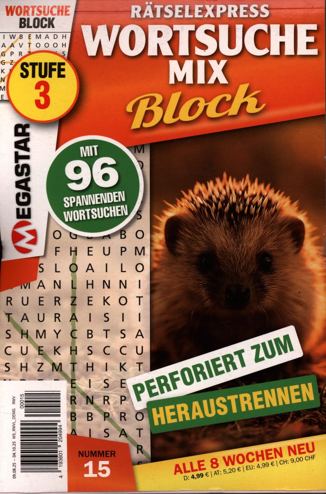 Wortsuche Mix Block 15/2025