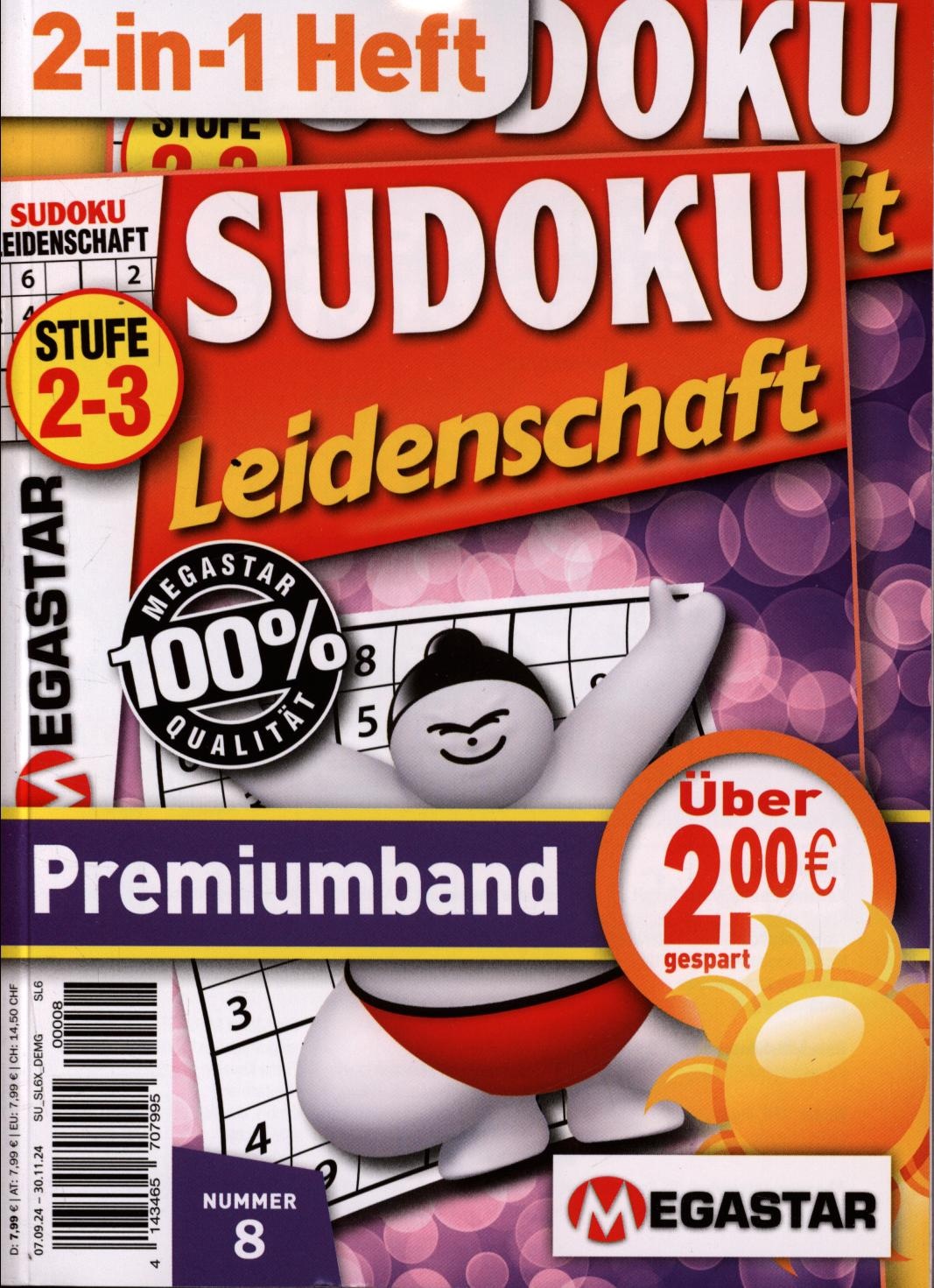 Sudoku Leidenschaft Premiumb. 8/2024