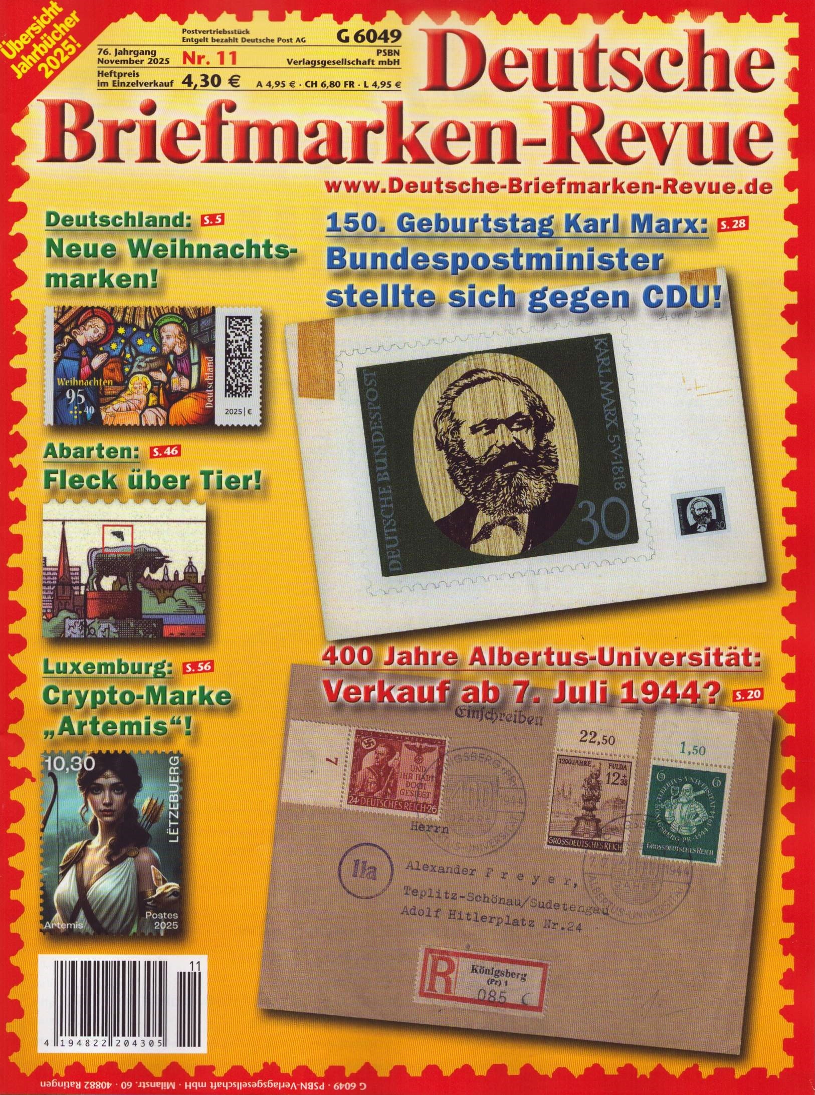 Dt. Briefmarken-Revue 11/2025