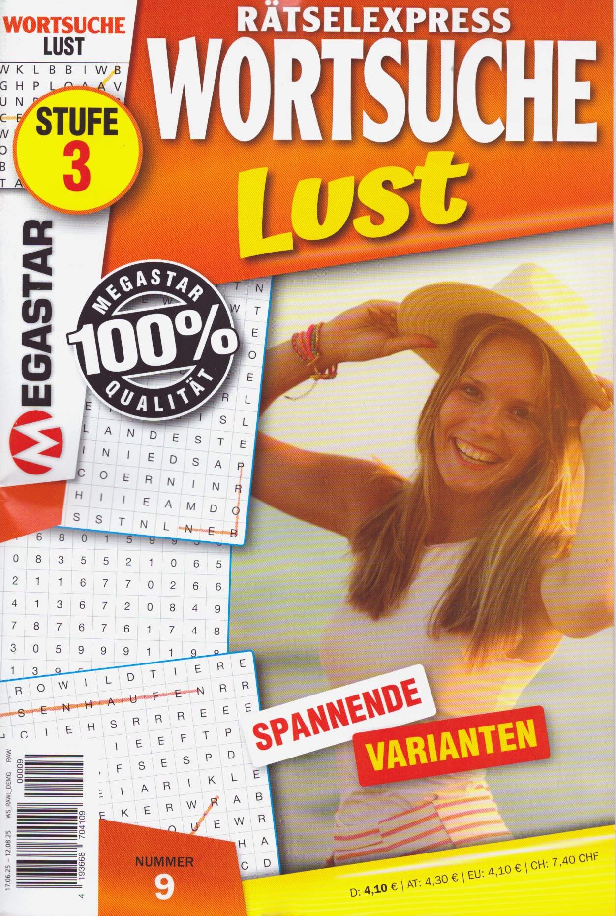Rätselexpress Wortsuche Lust 9/2025