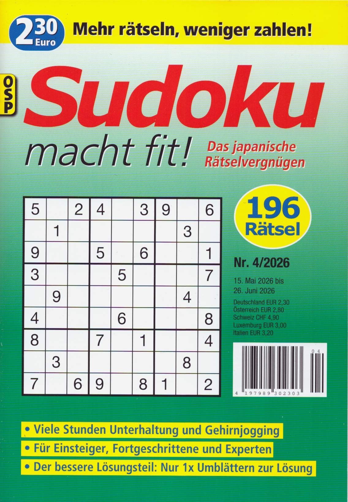 SUDOKU MACHT FIT! 4/2026