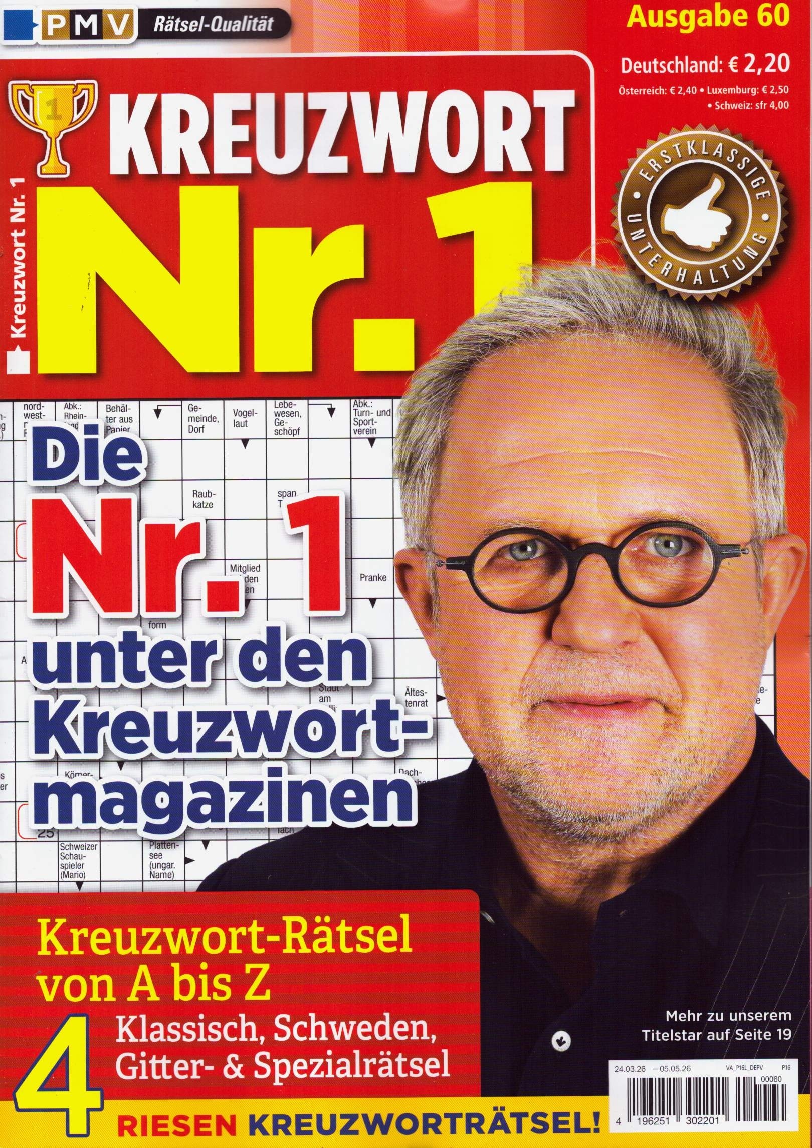 Kreuzwort Nr.1 60/2026