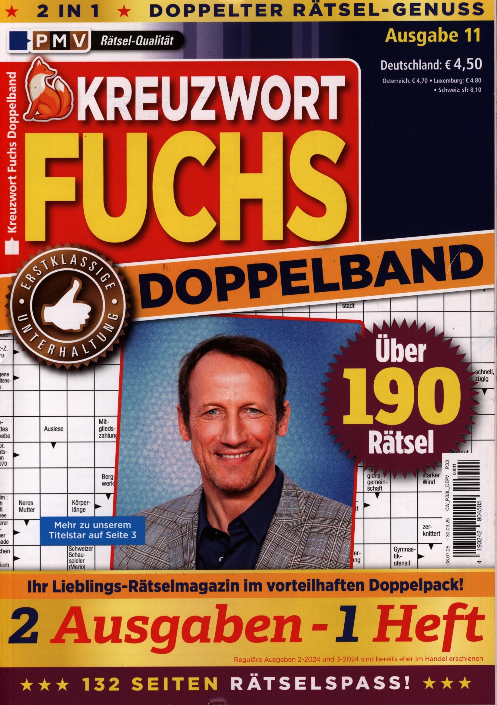 Kreuzwort Fuchs Doppelband 11/2025