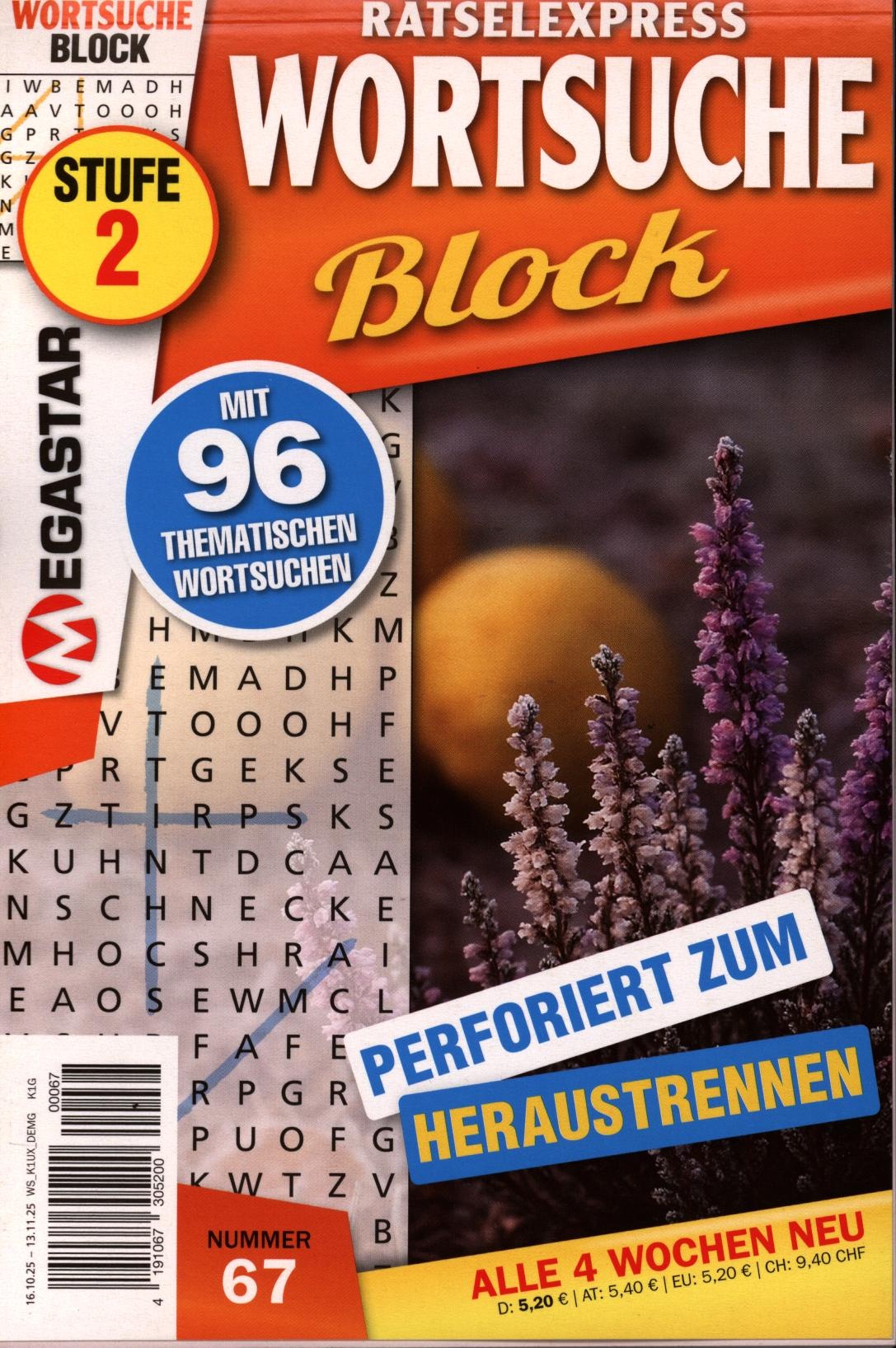 Rätselex. Wortsuche Block 67/2025