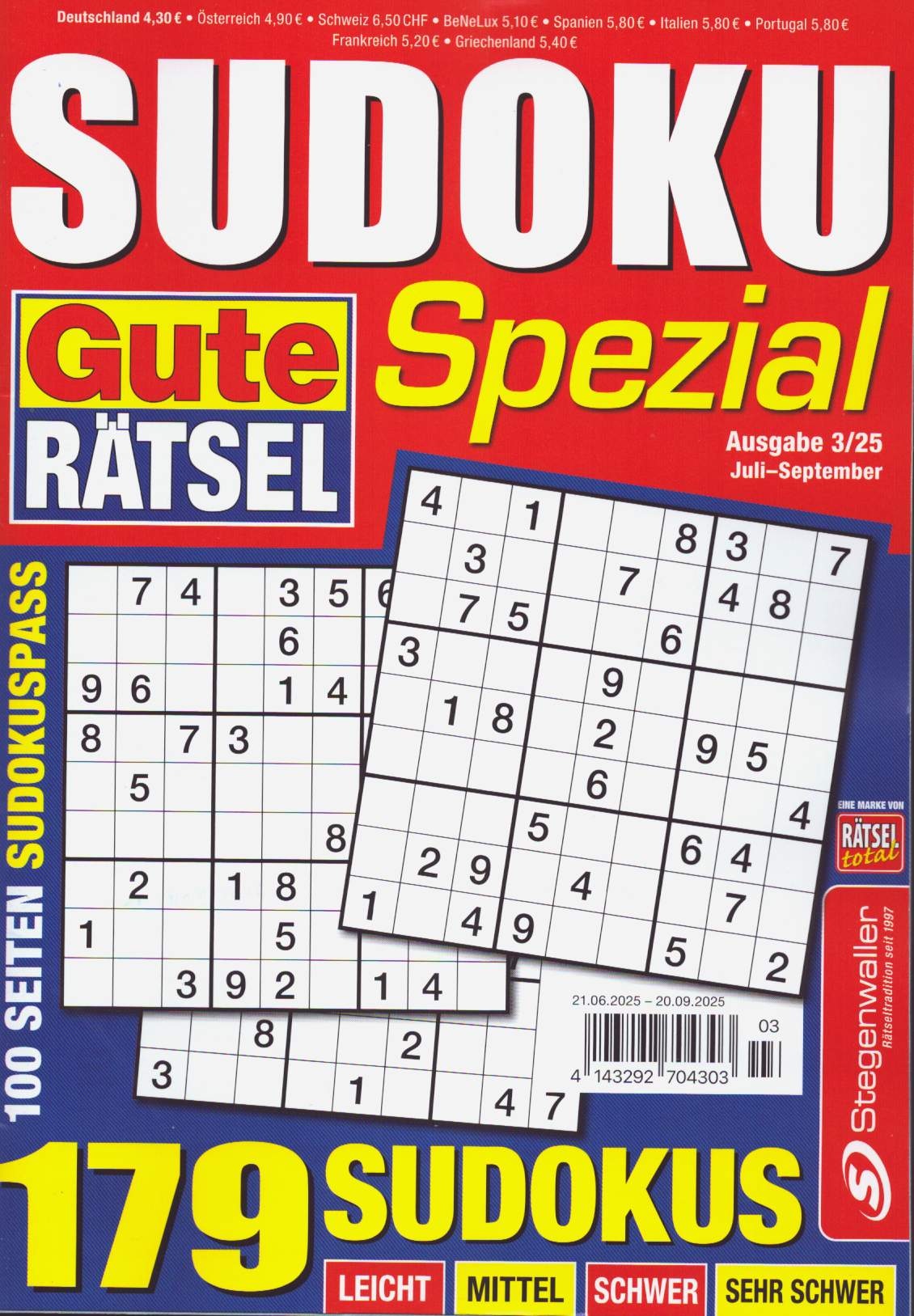 Gute Rätsel Spezial Sudoku 3/2025