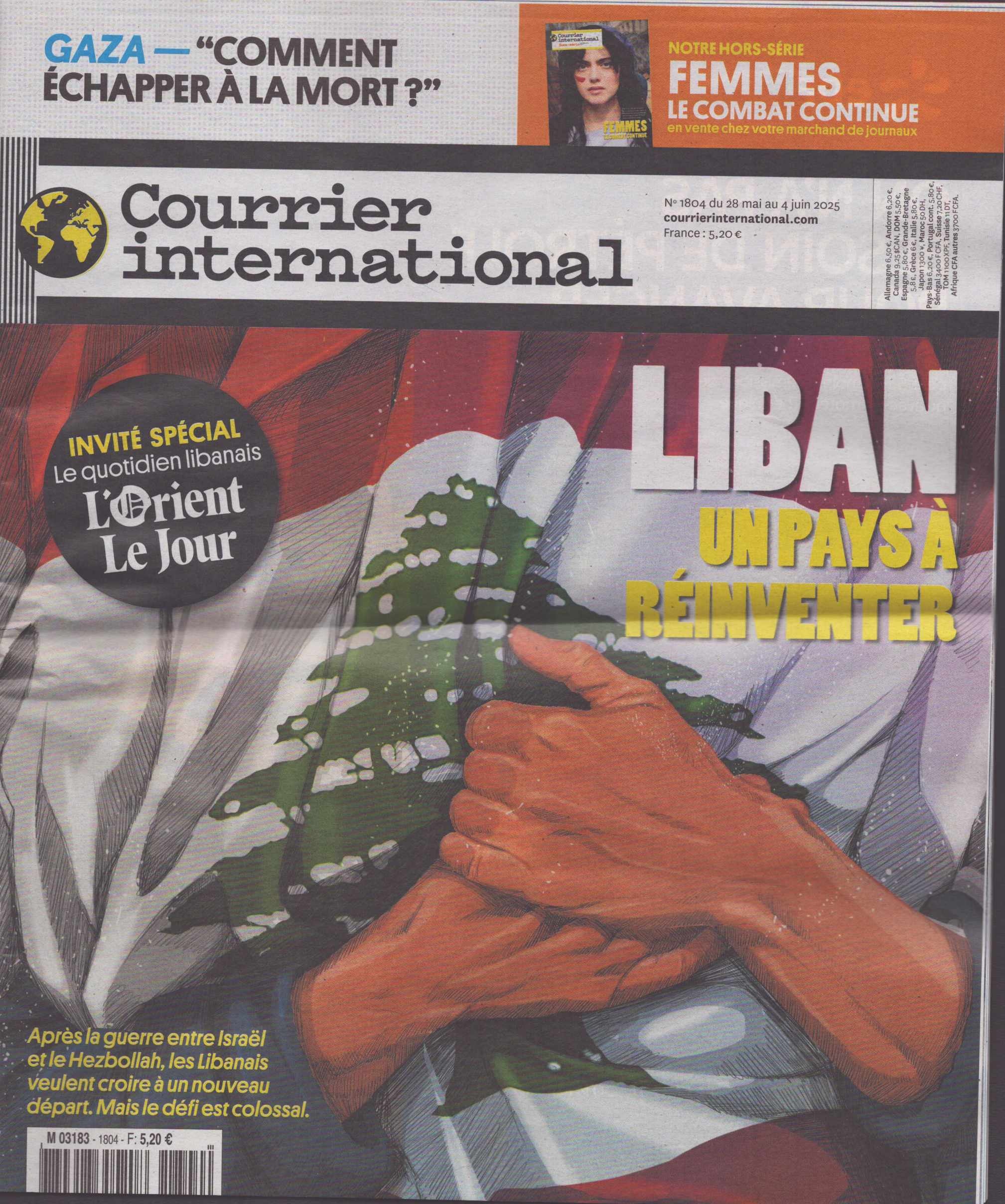 Courrier international 1804/2025