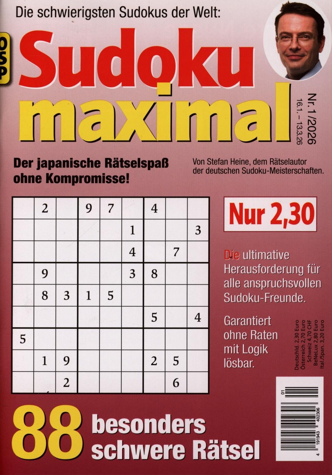 SUDOKU MAXIMAL! 1/2026