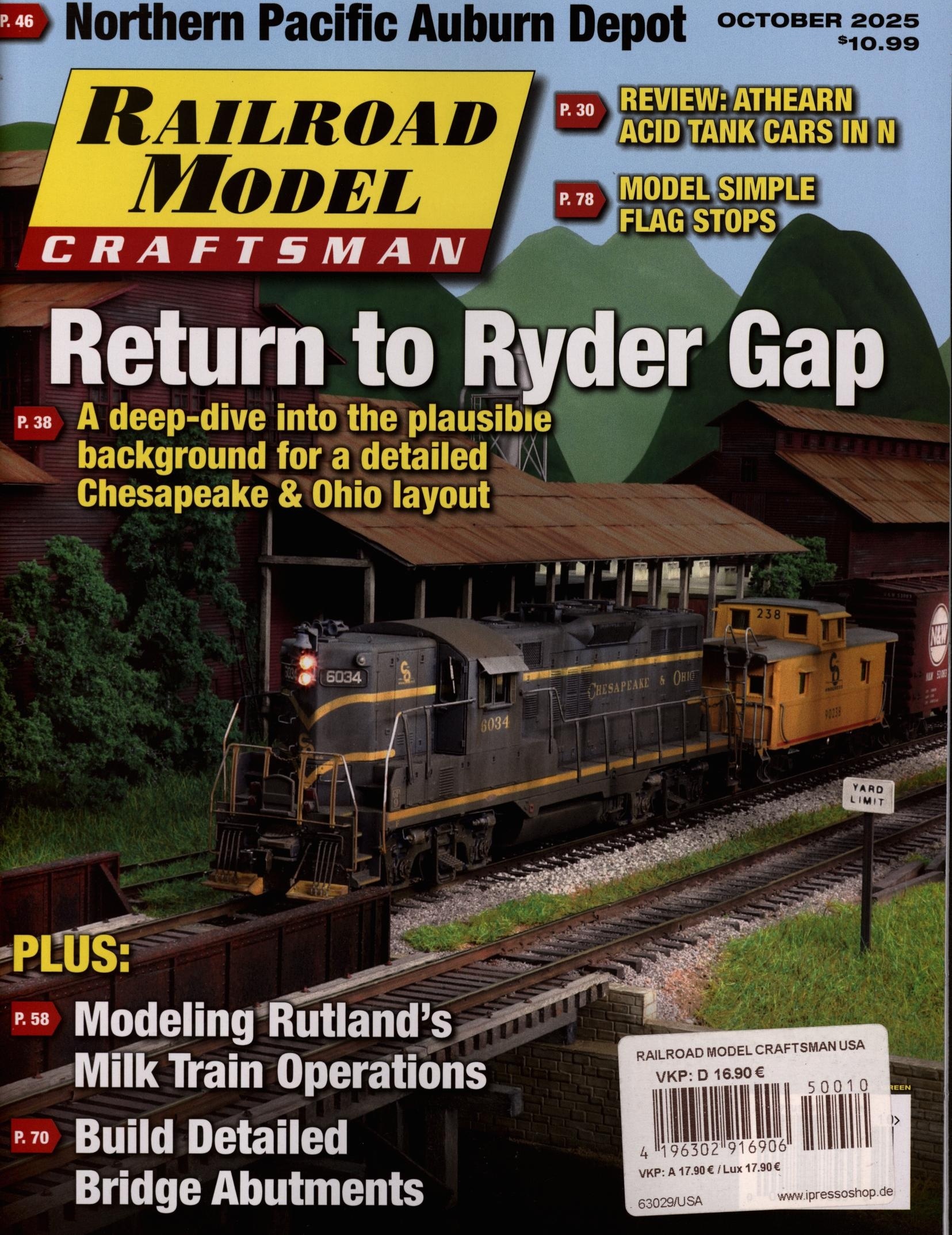 RAILROAD MODEL CRAFTSMAN 10/2025