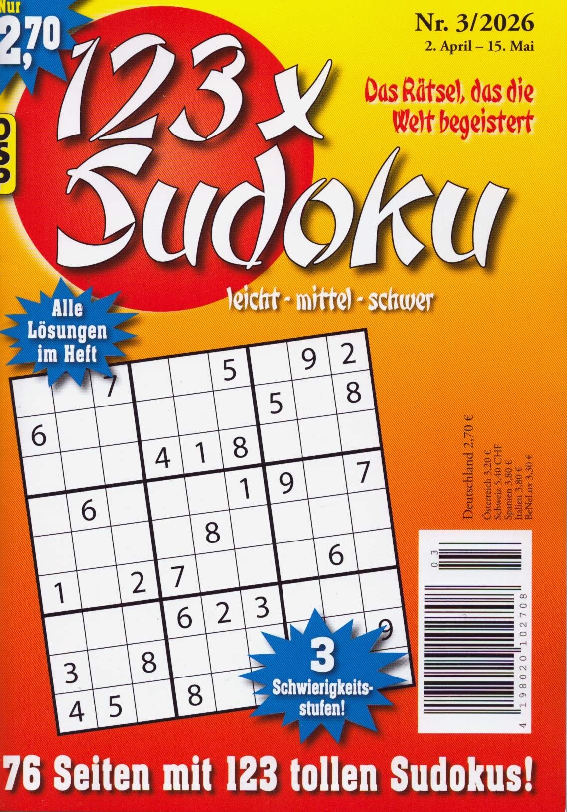 123x SUDOKU 3/2026