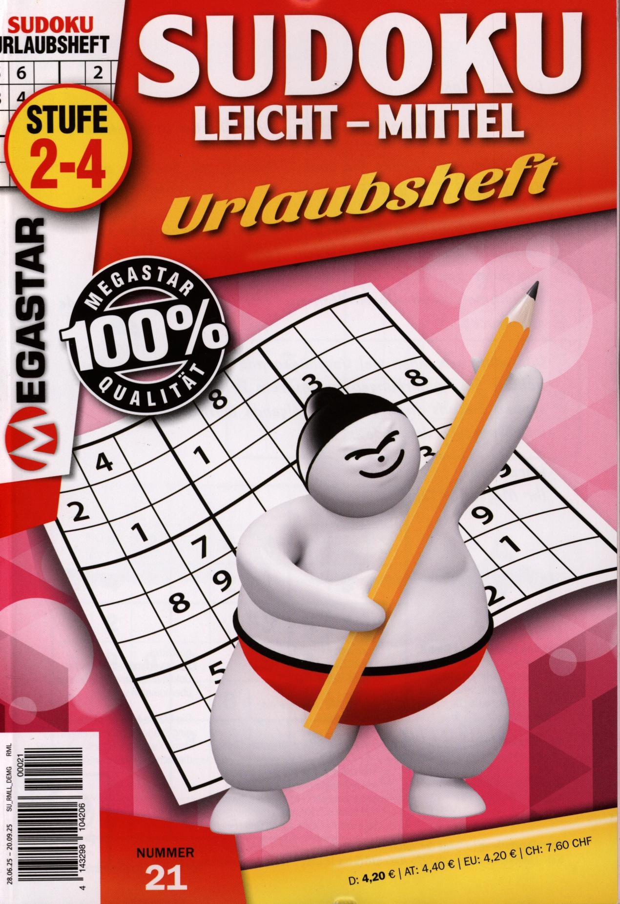 Megastar Sudoku Leicht-Mittel 21/2025