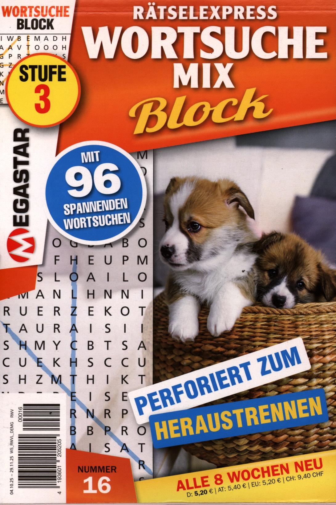 Wortsuche Mix Block 16/2025