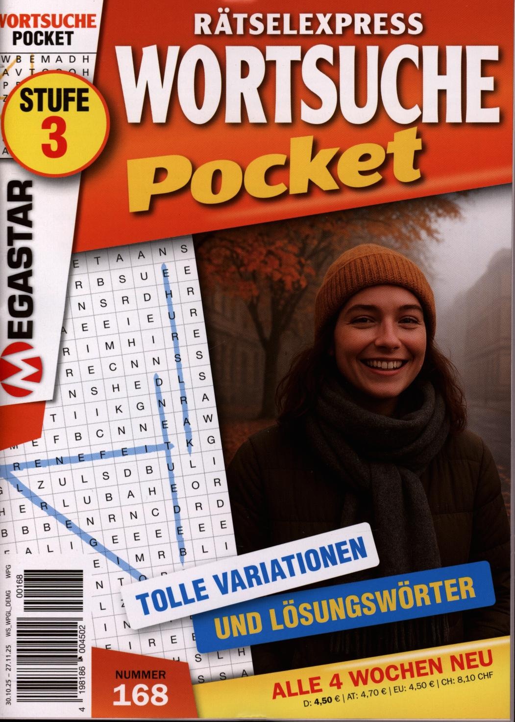 Rätselex. Wortsuche Pocket 168/2025 Rätselex. Wortsuche Pocket 168/2025