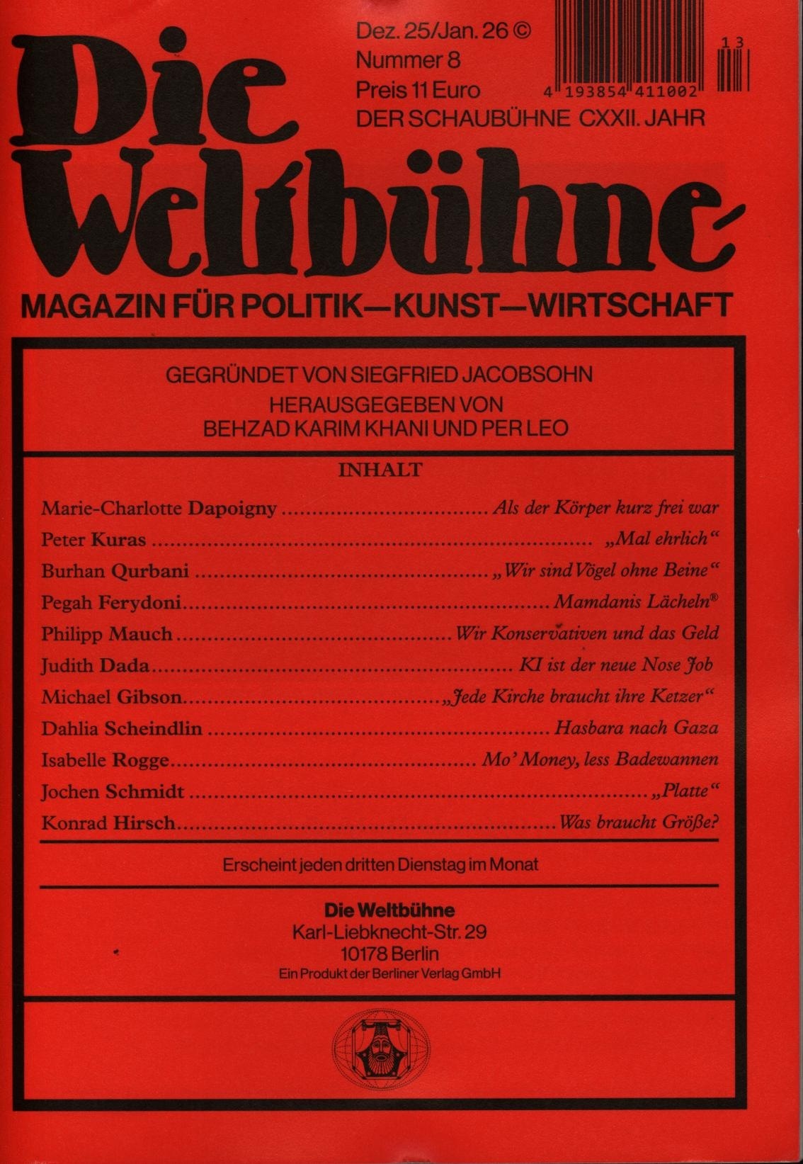 DIE WELTBÜHNE 13/2025