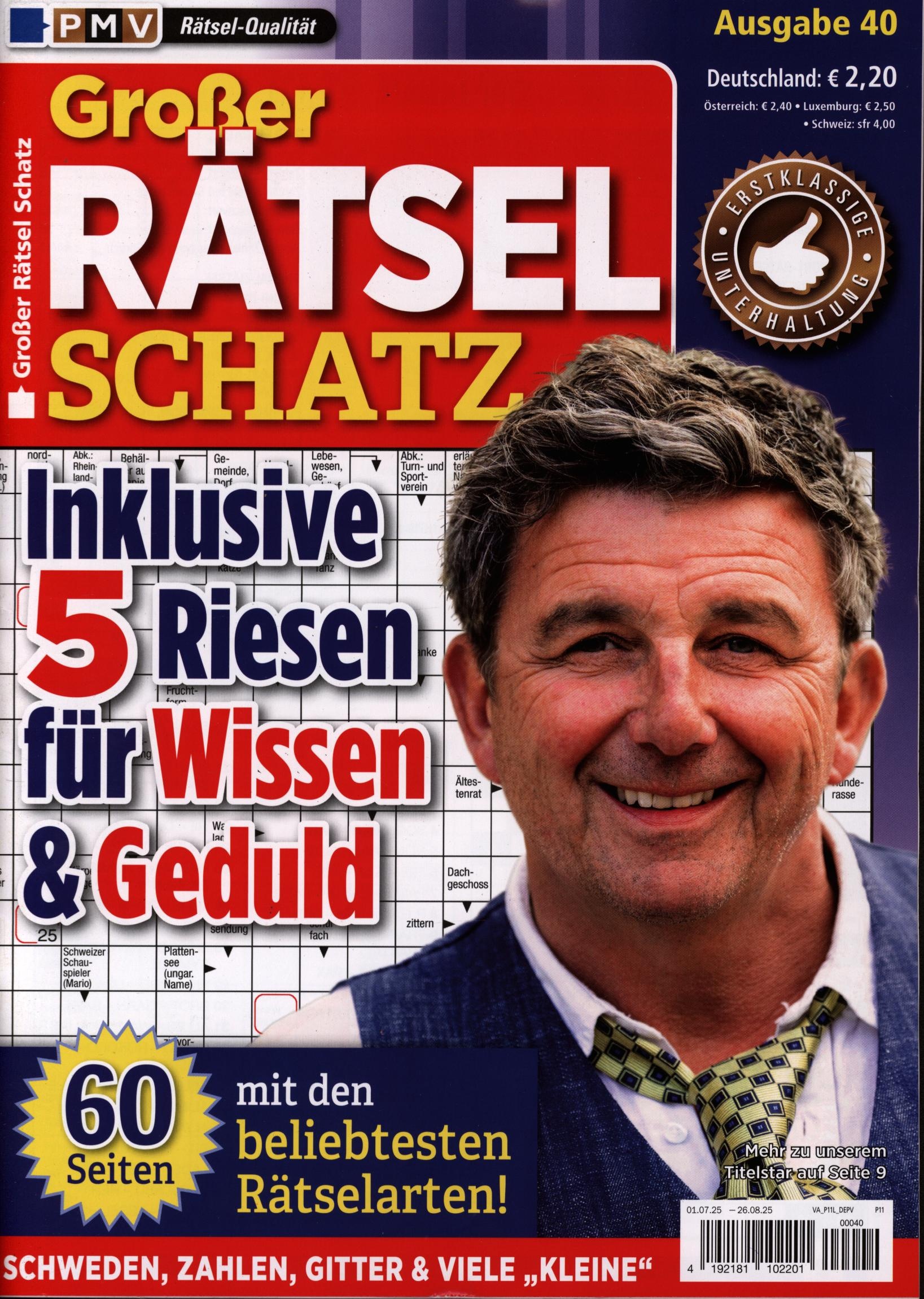 Großer Rätsel Schatz 40/2025