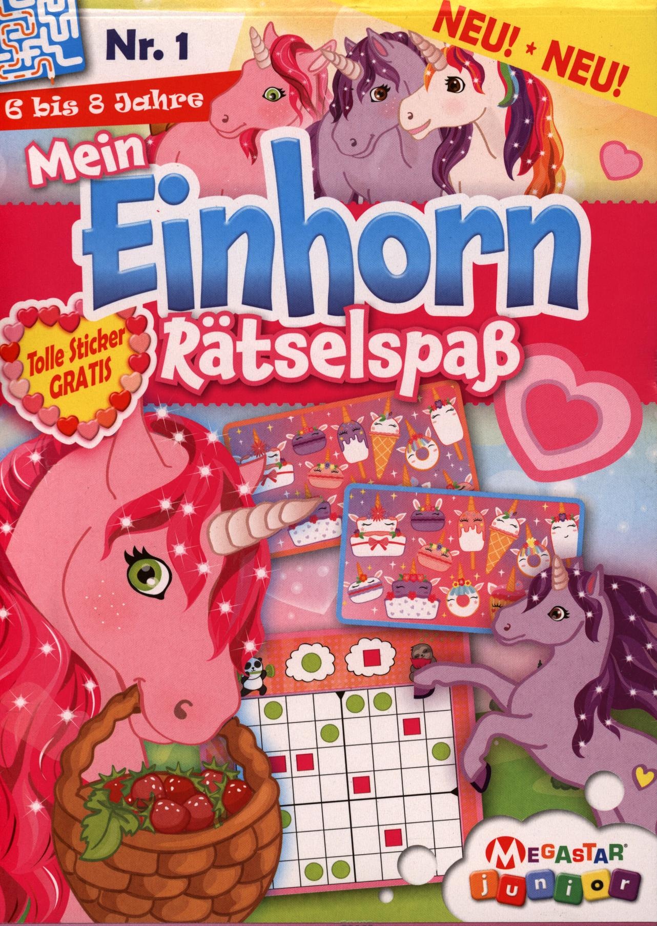 Mein Einhorn Rätselspaß (Block) 1/2024