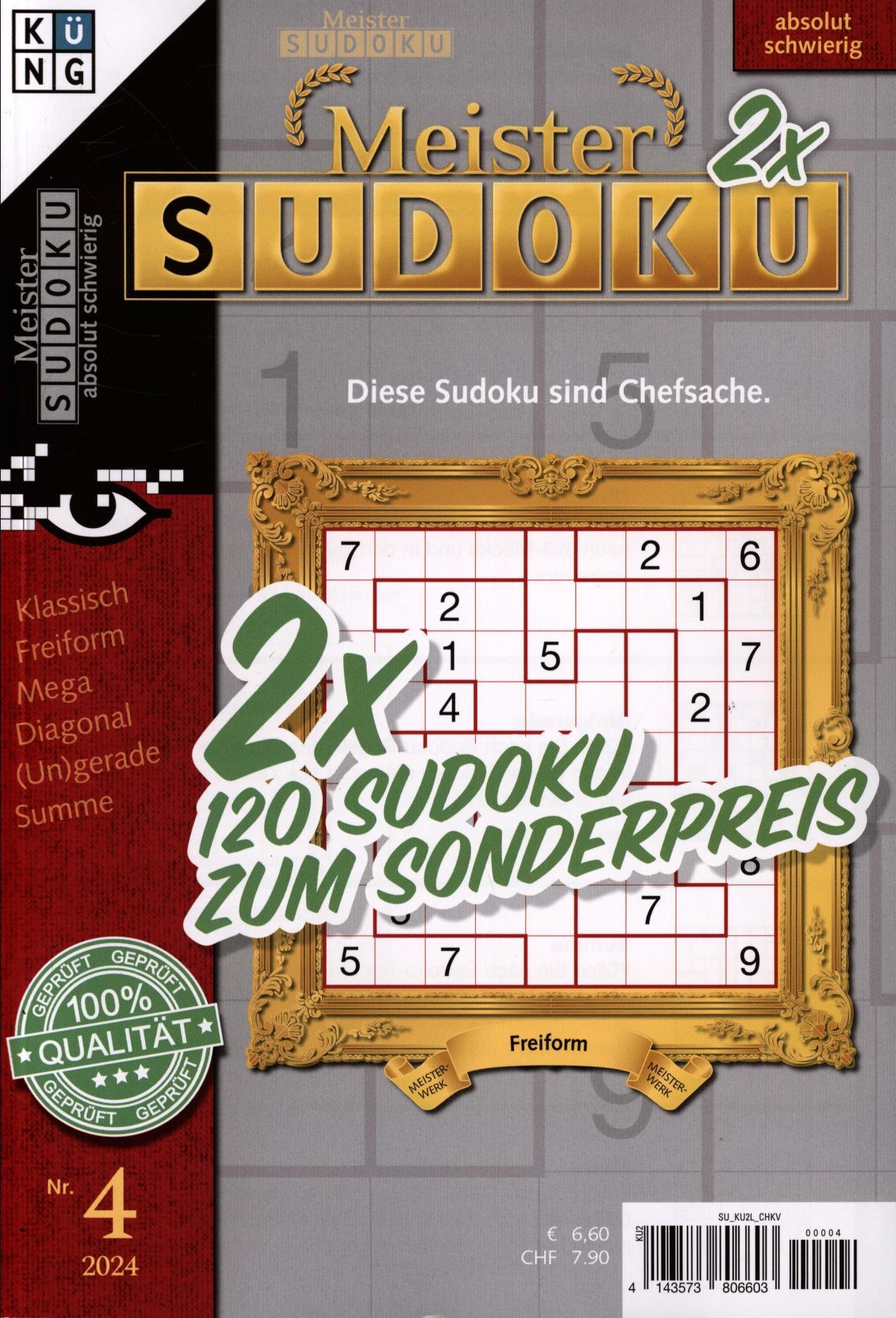 Meister Sudoku 2x Book 4/2024