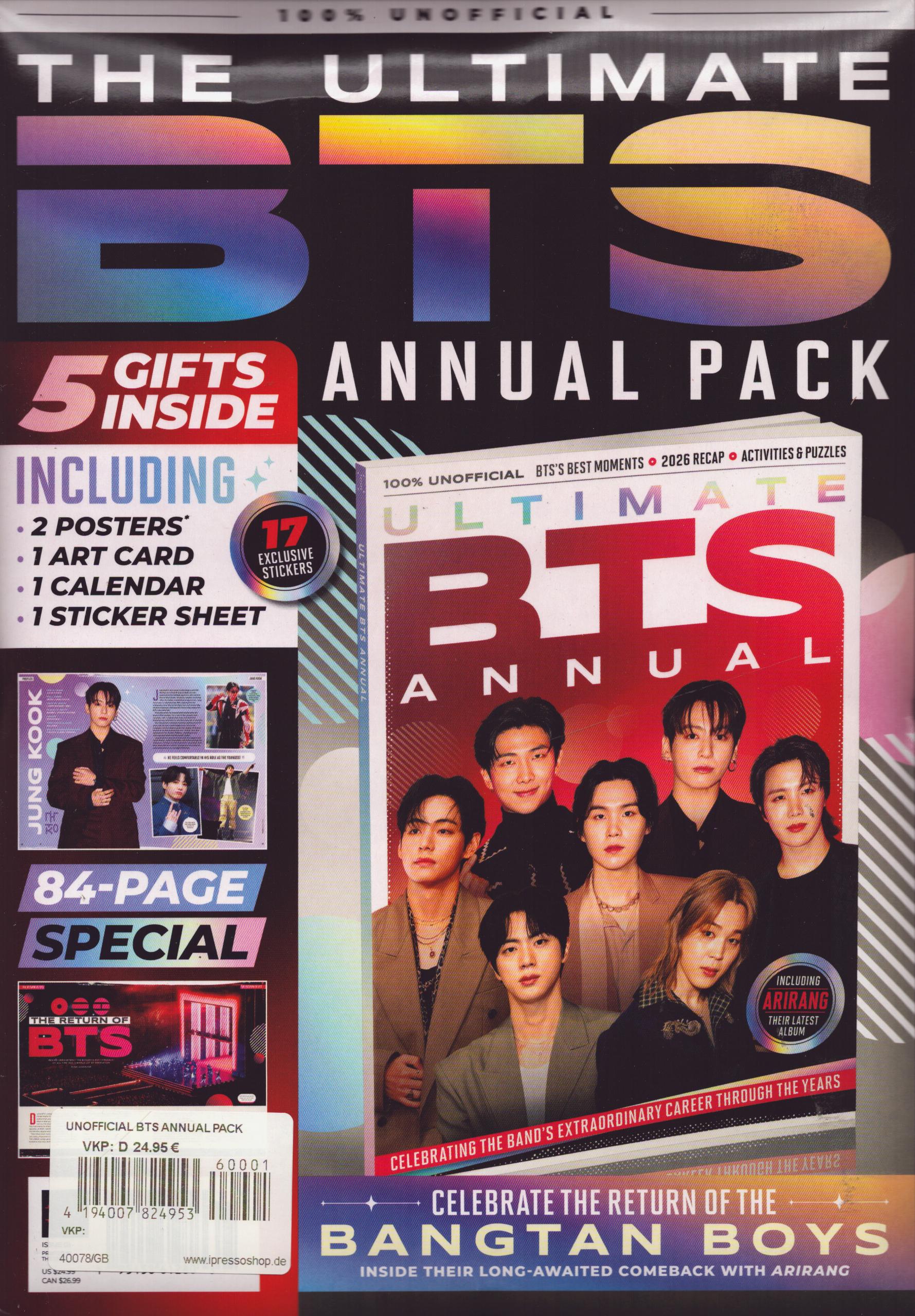 UNOFFICIAL BTS ANNUAL PACK 1/2026