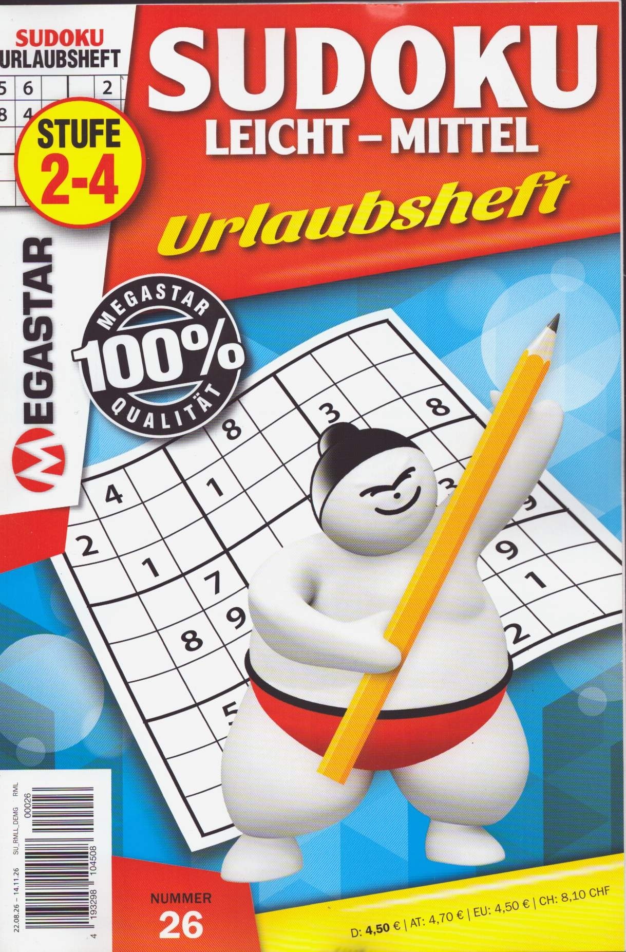 Megastar Sudoku Leicht-Mittel 26/2026