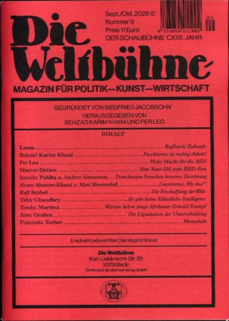 DIE WELTBÜHNE 9/2026