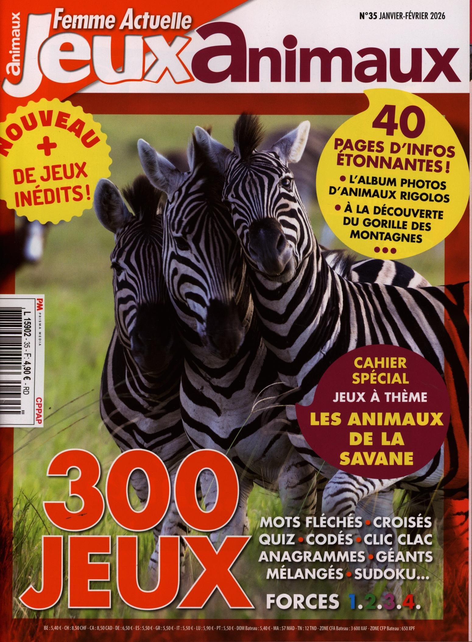 Femme Actuelle Jeux animaux 35/2026
