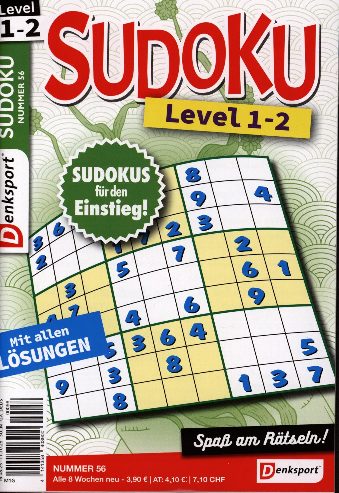 Denksport Sudoku Level 1-2 56/2025