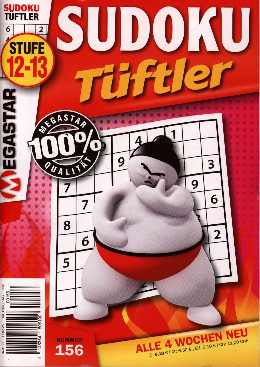 Sudoku Tüftler 156/2025