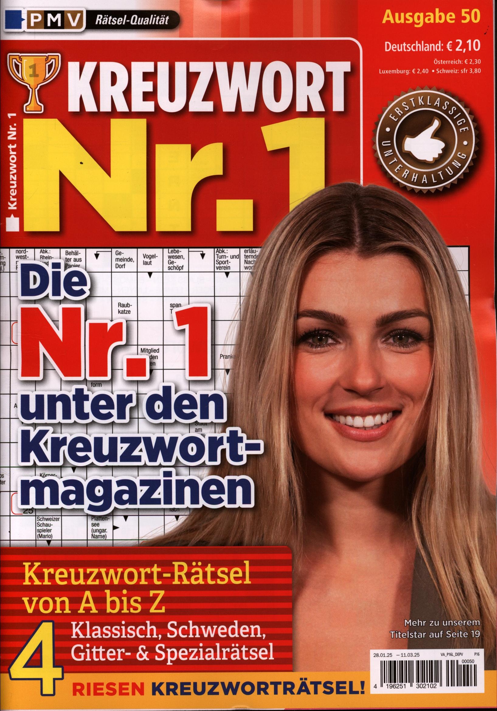 Kreuzwort Nr.1 50/2025