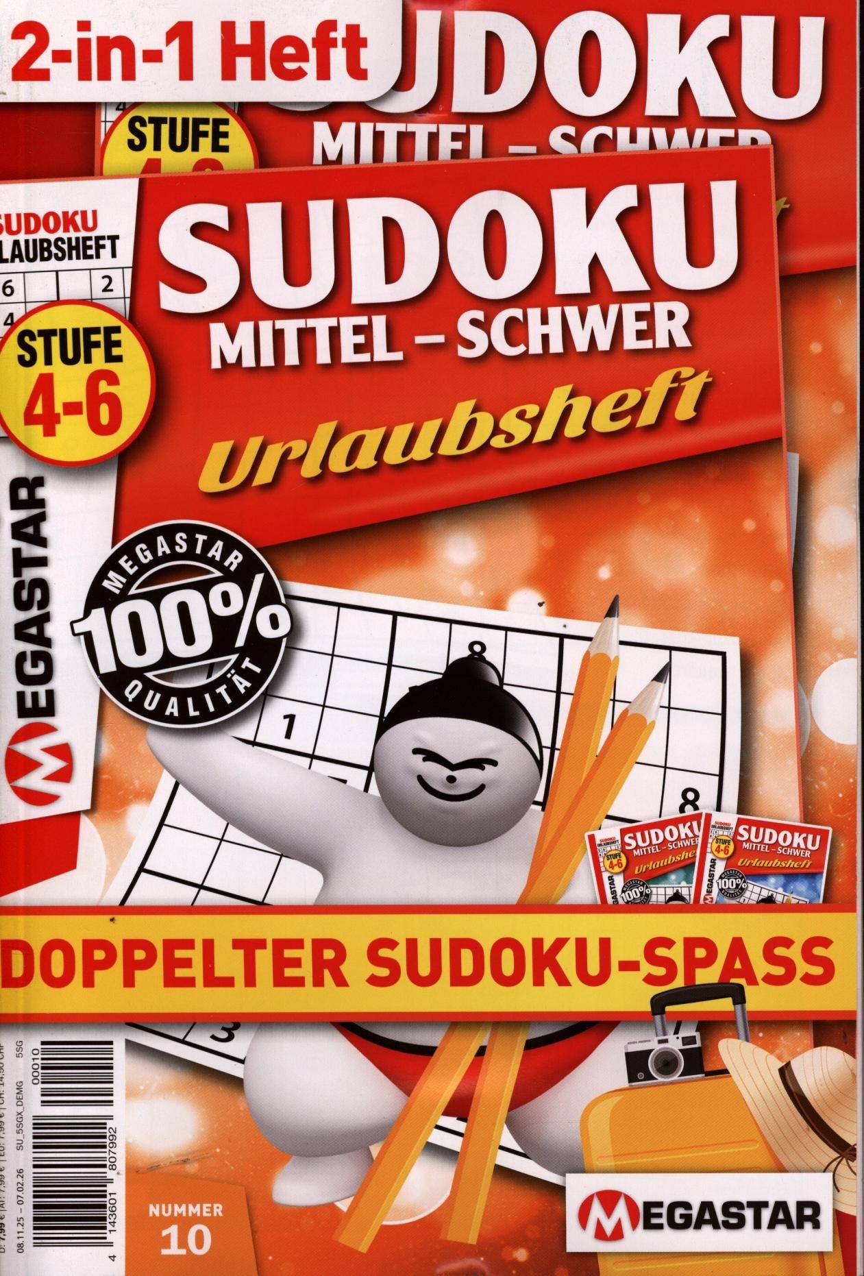 Sudoku mittel bis schwer Urlau 10/2025
