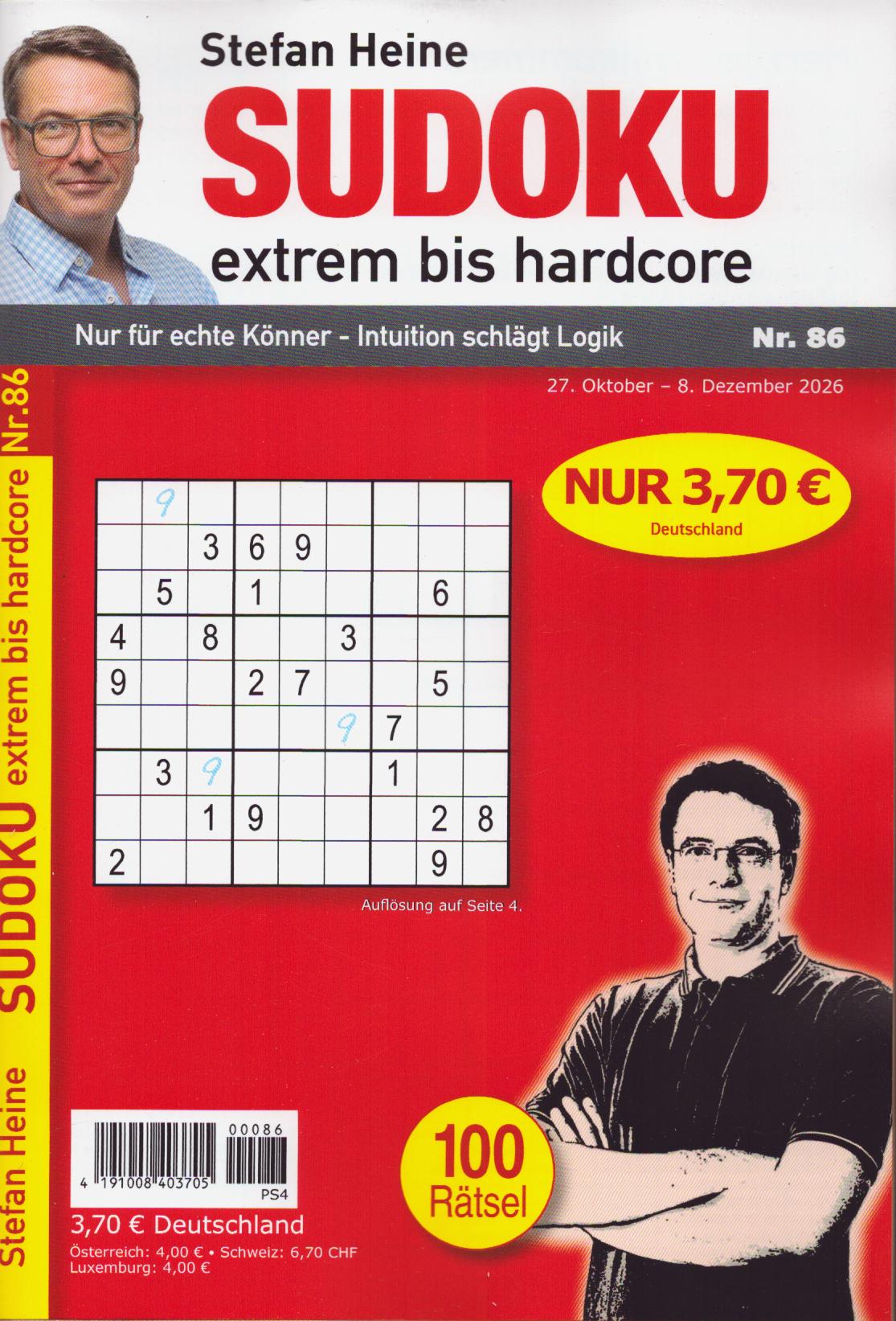 Sudoku extrem bis hardcore 86/2026
