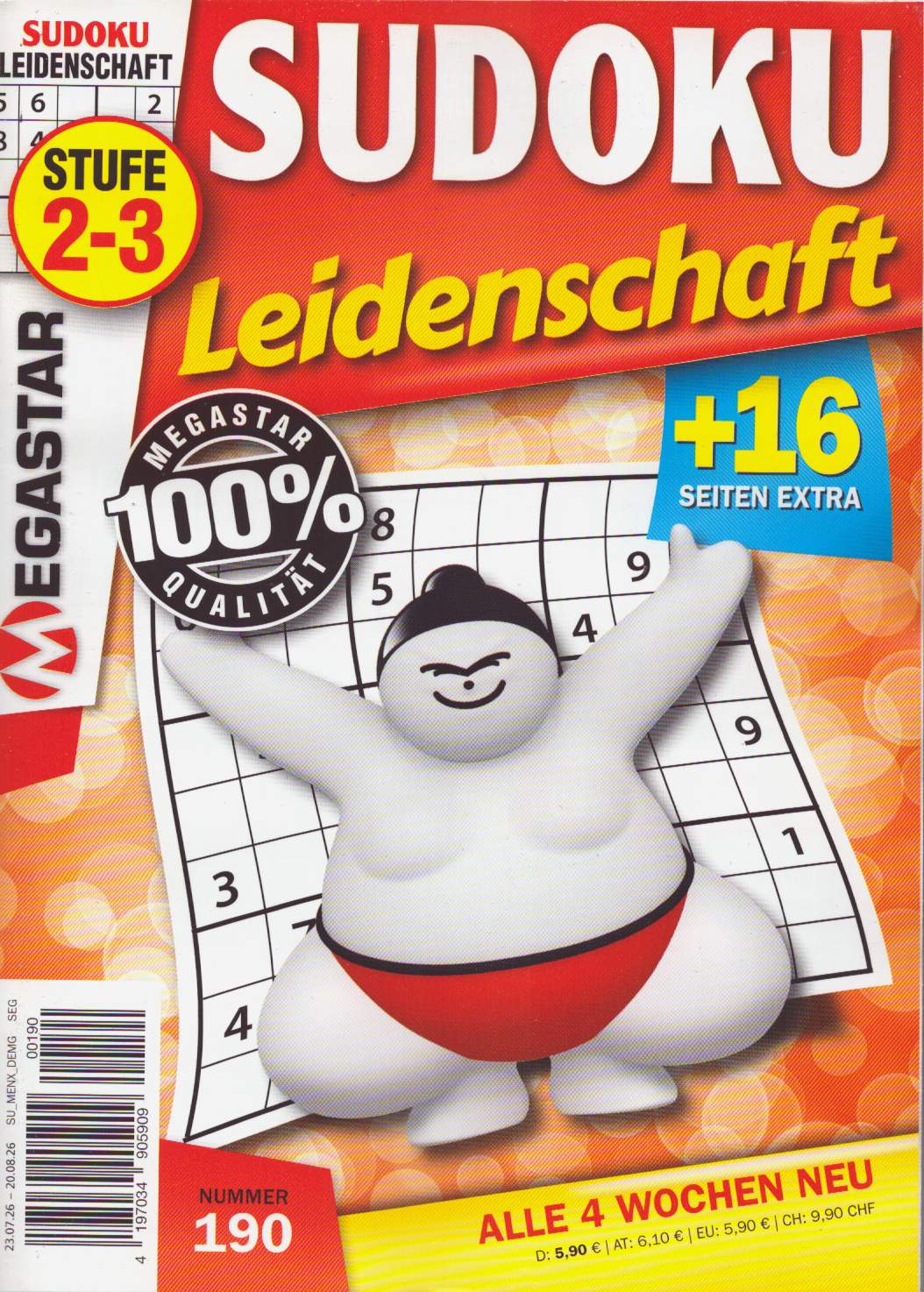 Sudoku Leidenschaft 190/2026