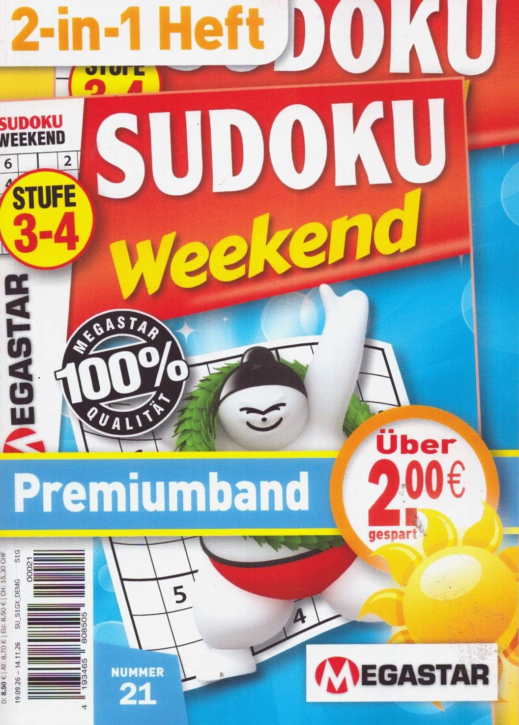 Sudoku Weekend Premiumband 21/2026