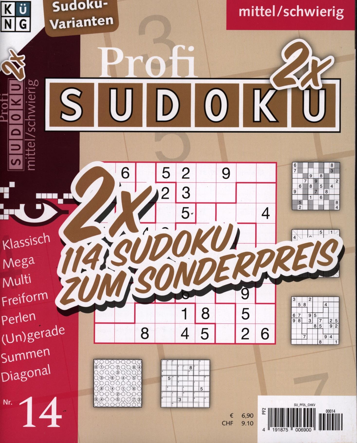 Profi Sudoku 2x 14/2026