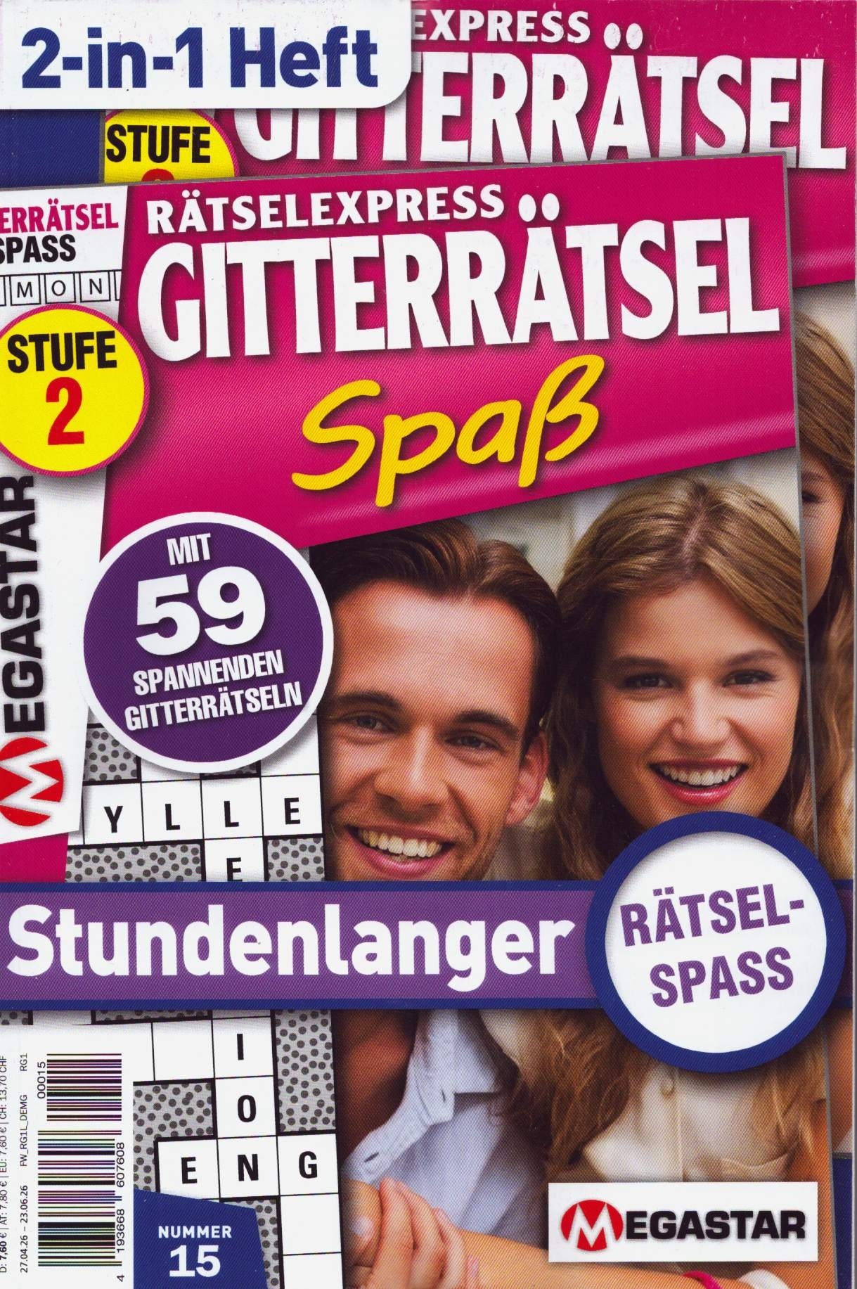 Rätselexpress Gitterrätsel Spaß Premiumband 15/2026